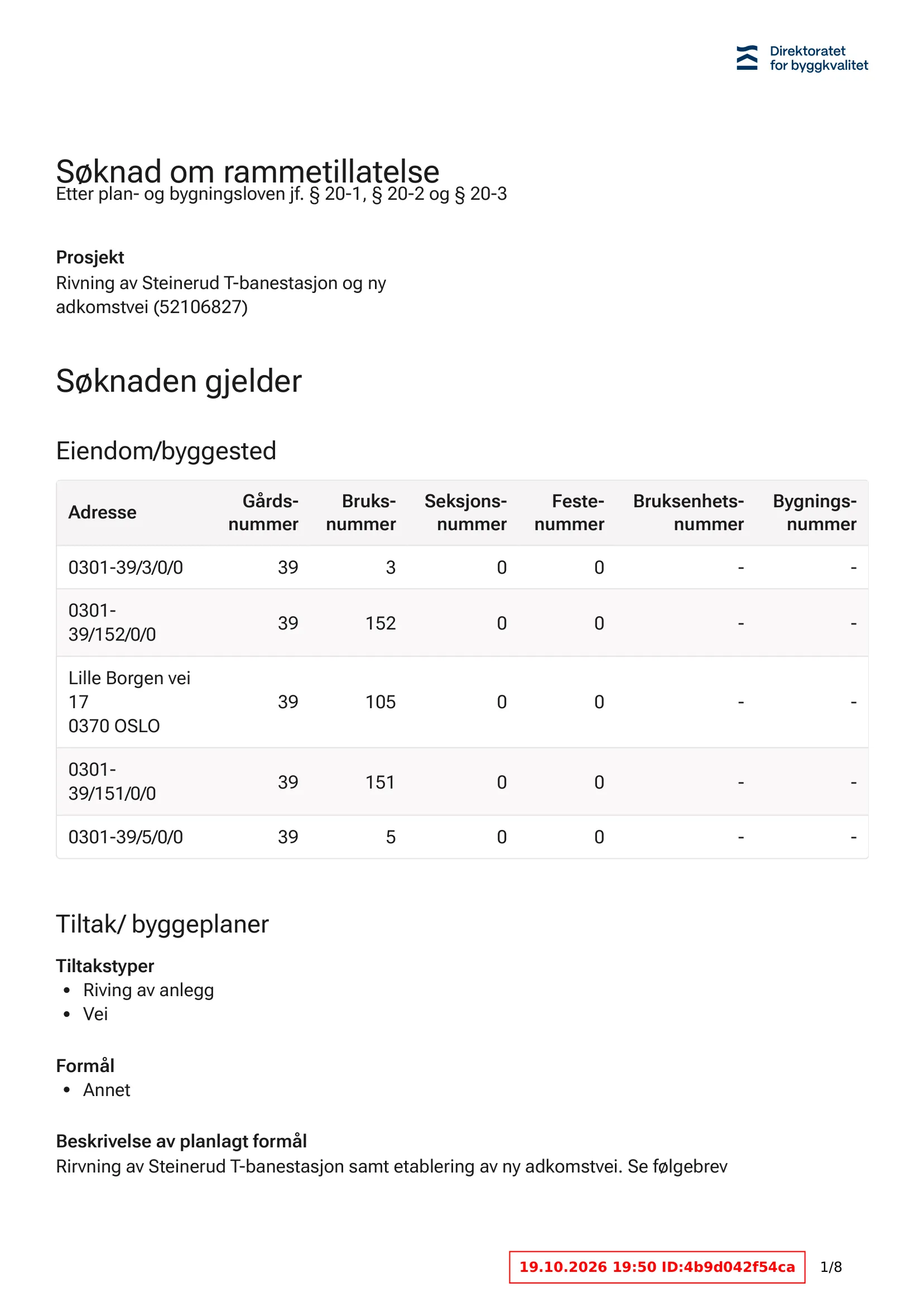 Søknad om rammetillatelse