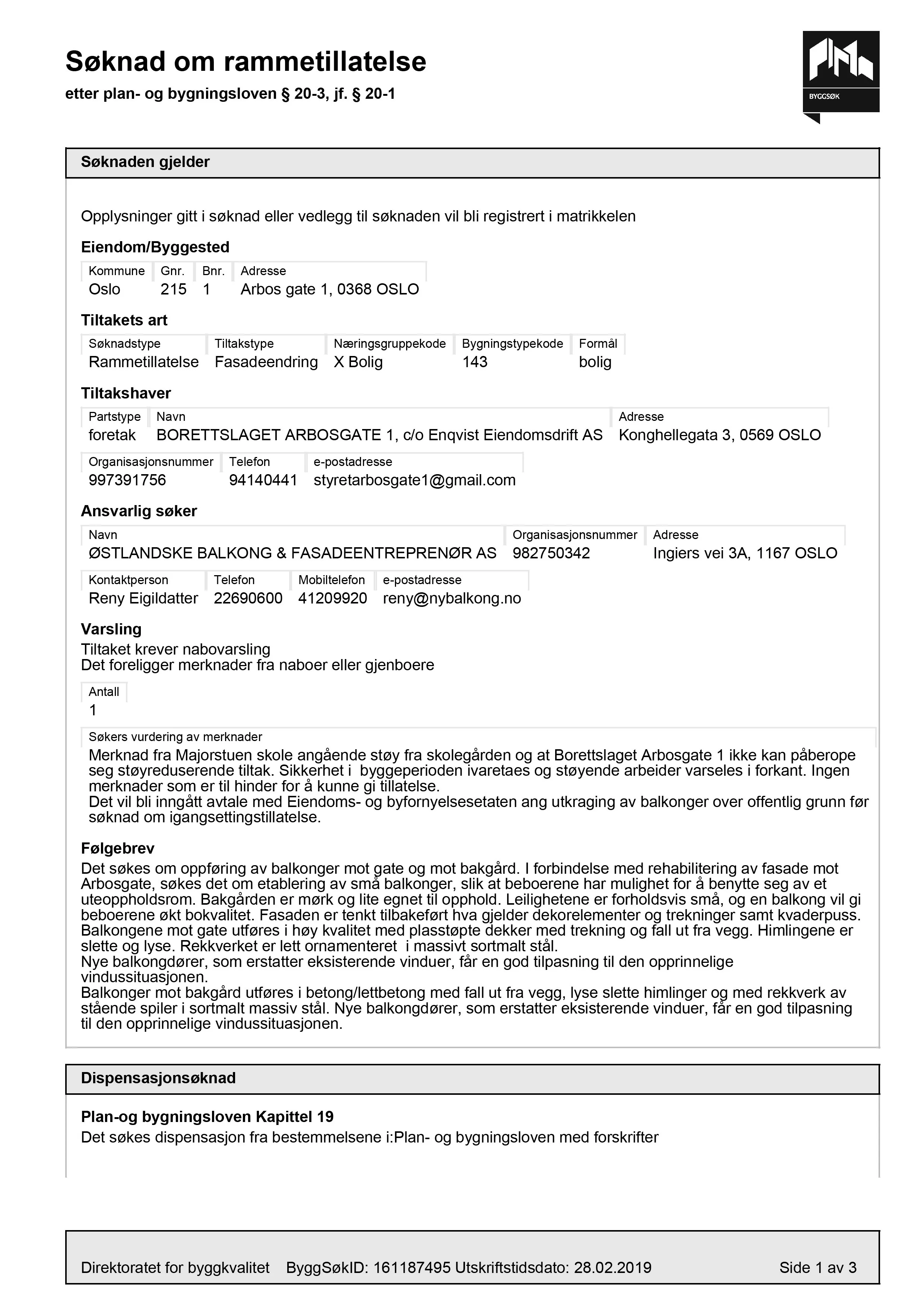 Søknad om rammetillatelse