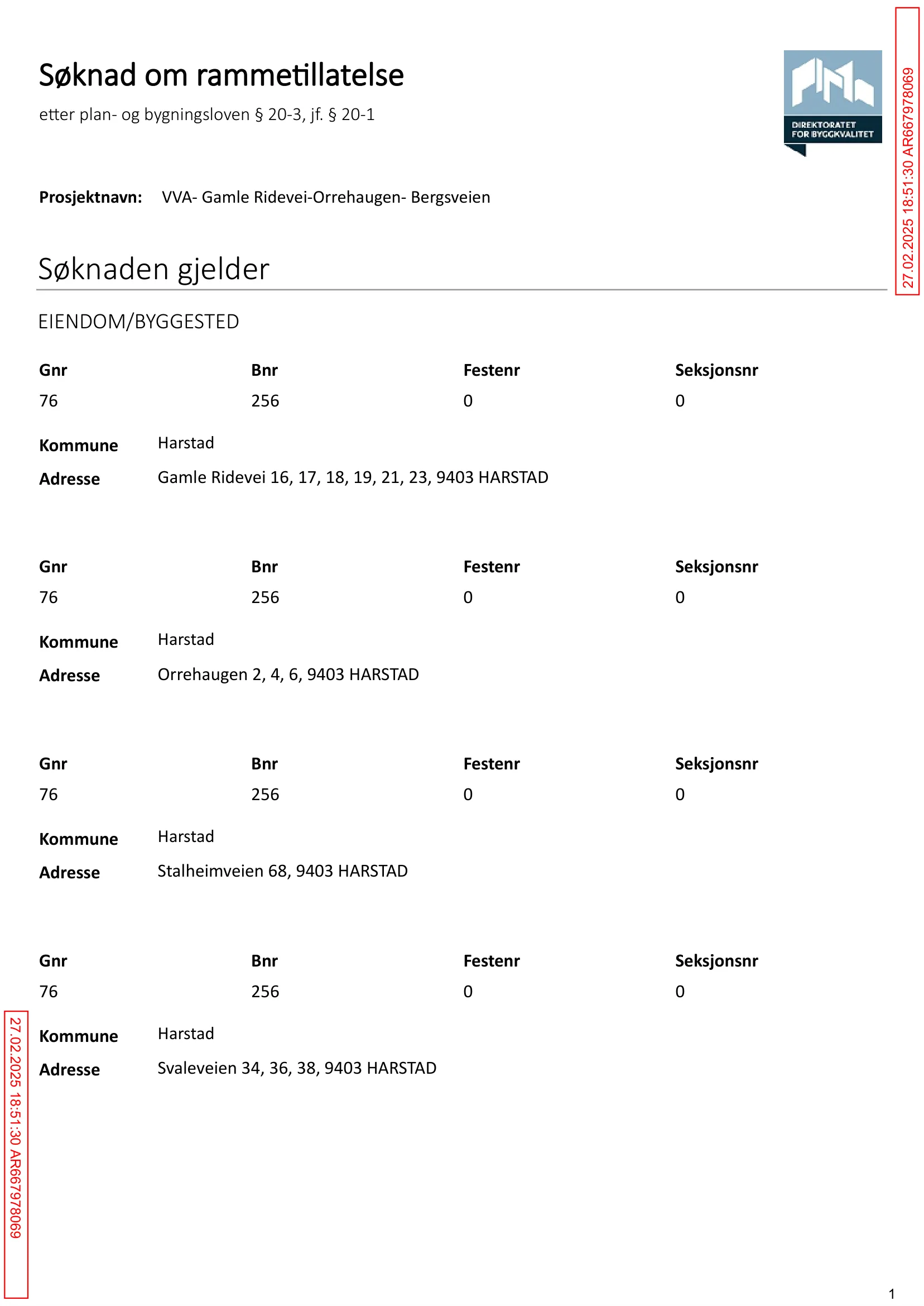 Søknad om rammetillatelse