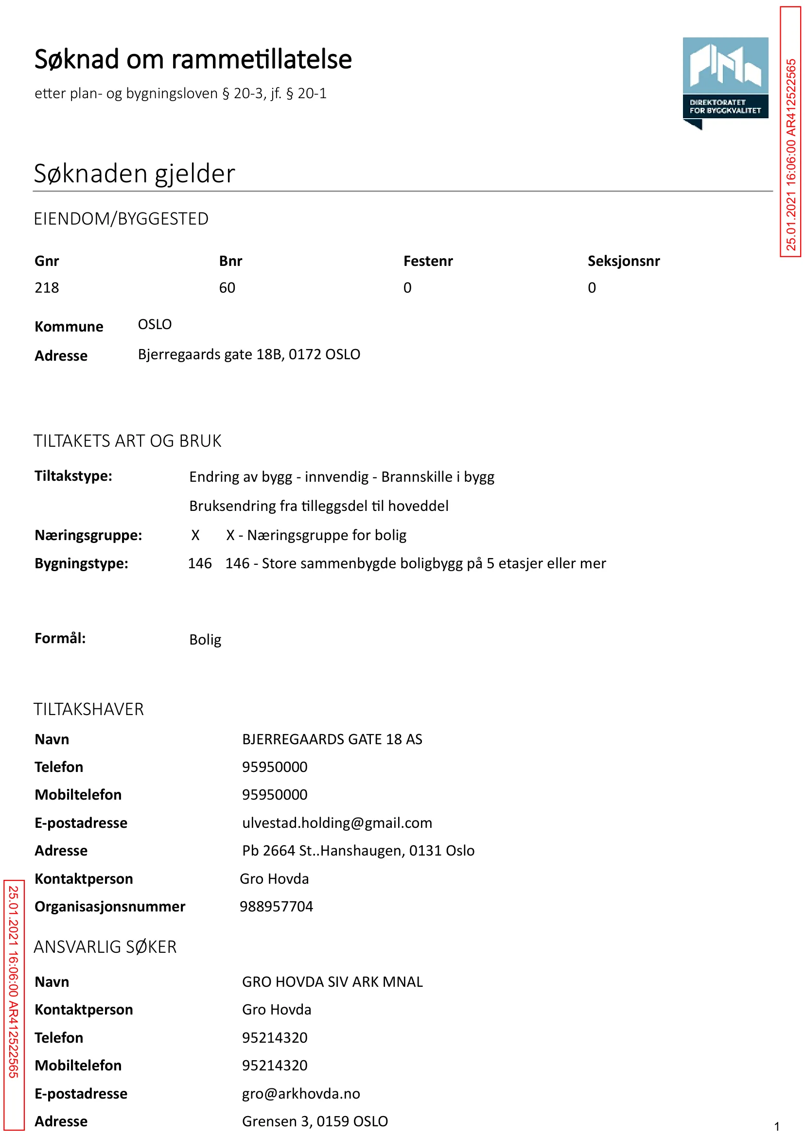 Søknad om rammetillatelse