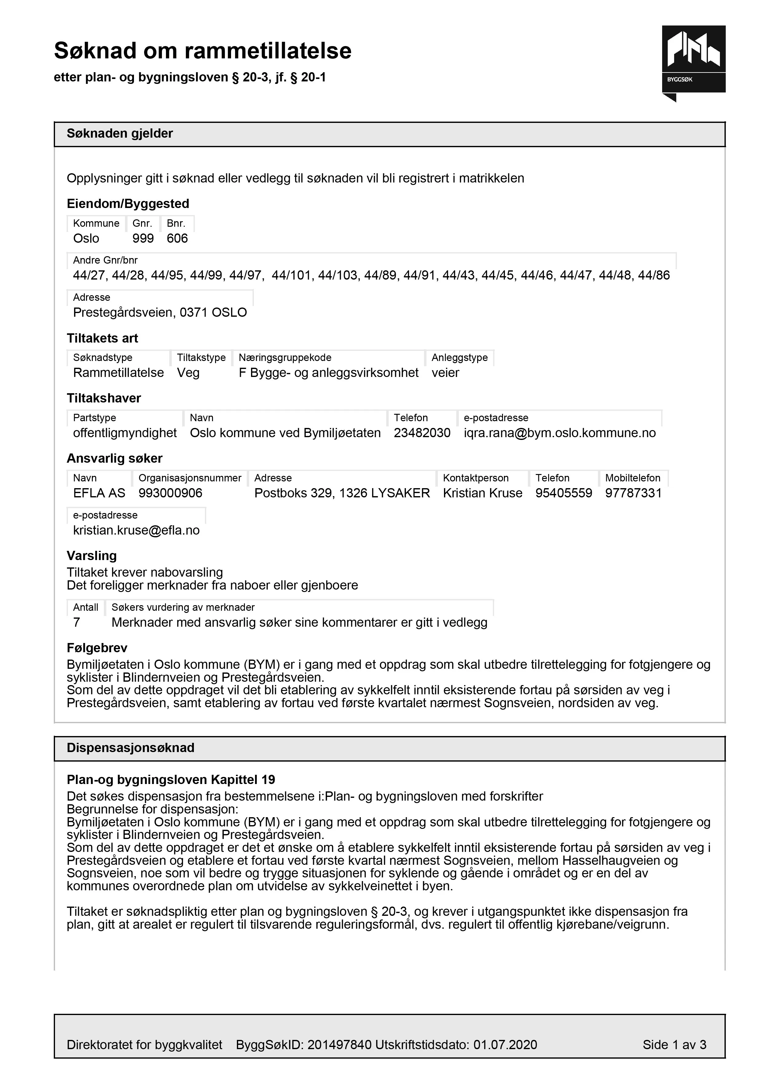Søknad om rammetillatelse