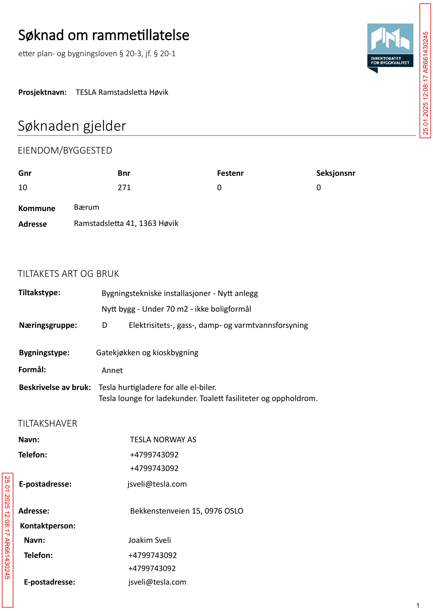 Søknad om rammetillatelse