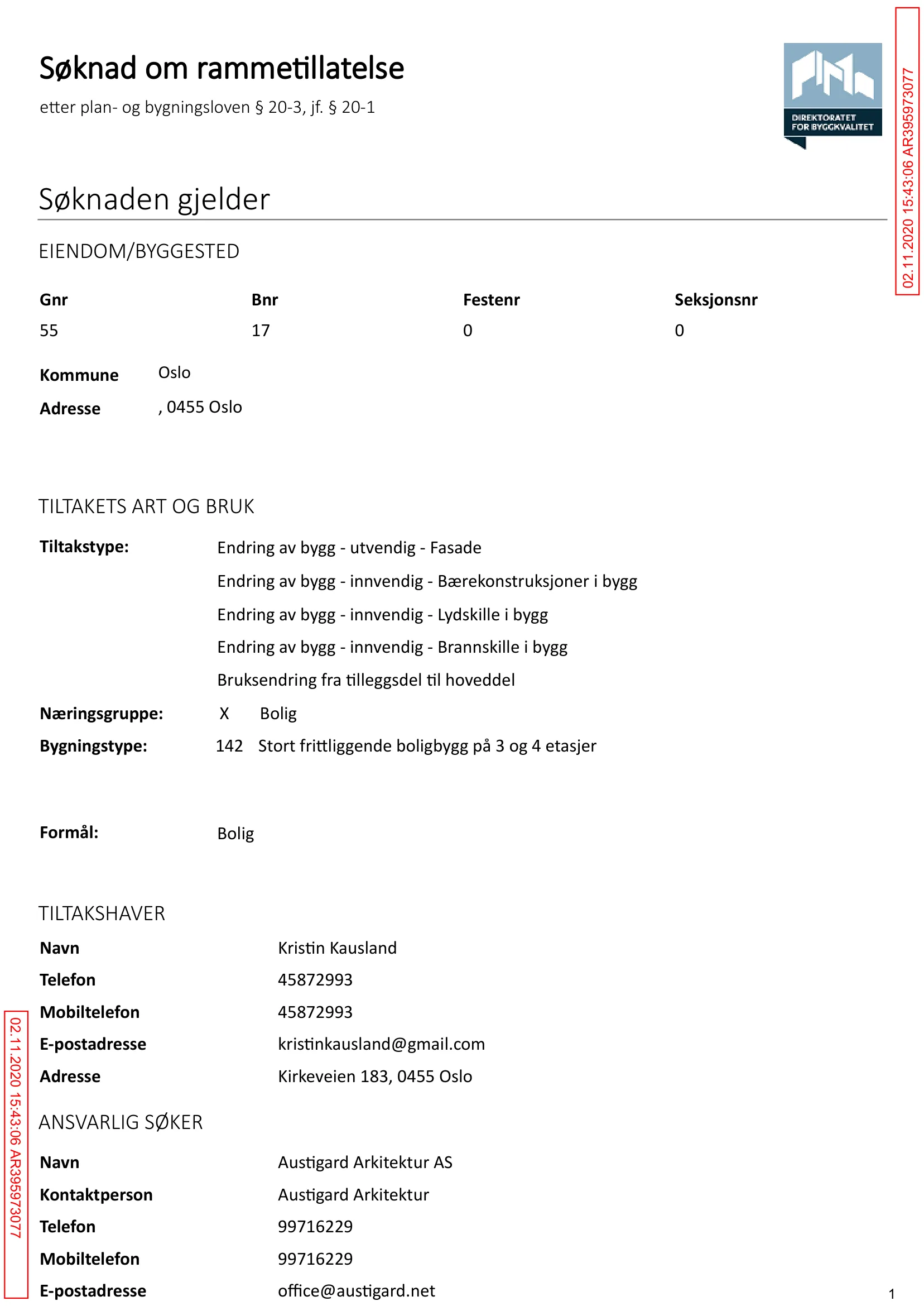 Søknad om rammetillatelse