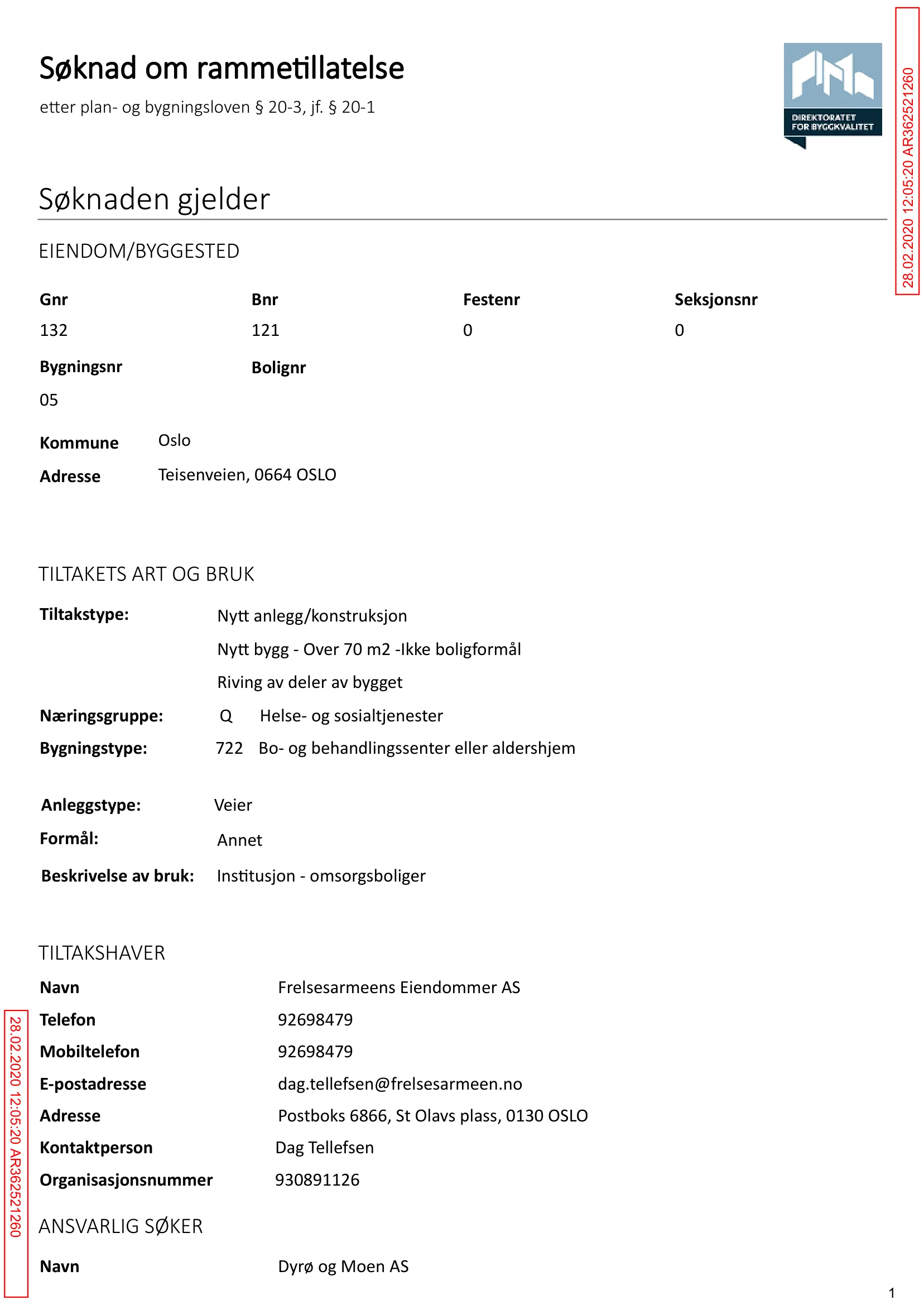 Søknad om rammetillatelse