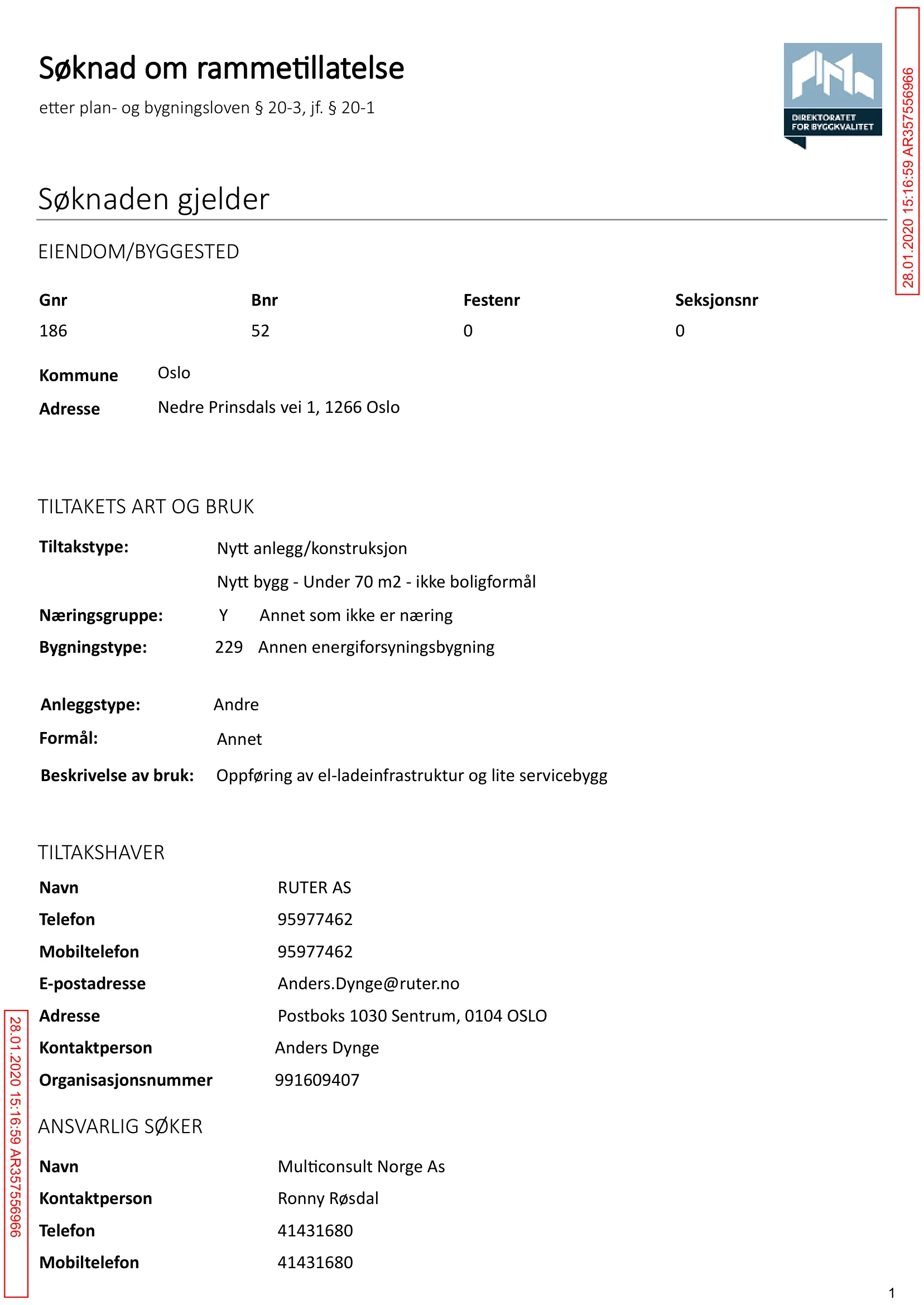 Søknad om rammetillatelse