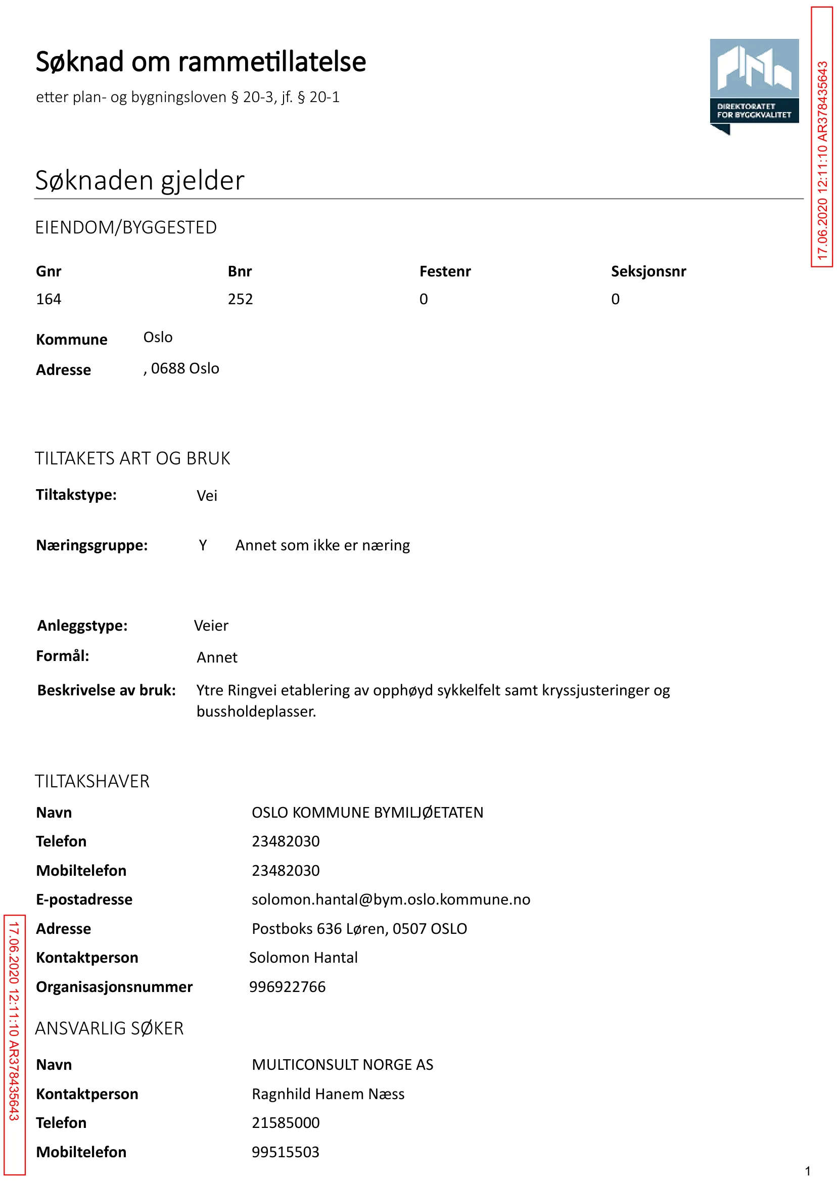 Søknad om rammetillatelse