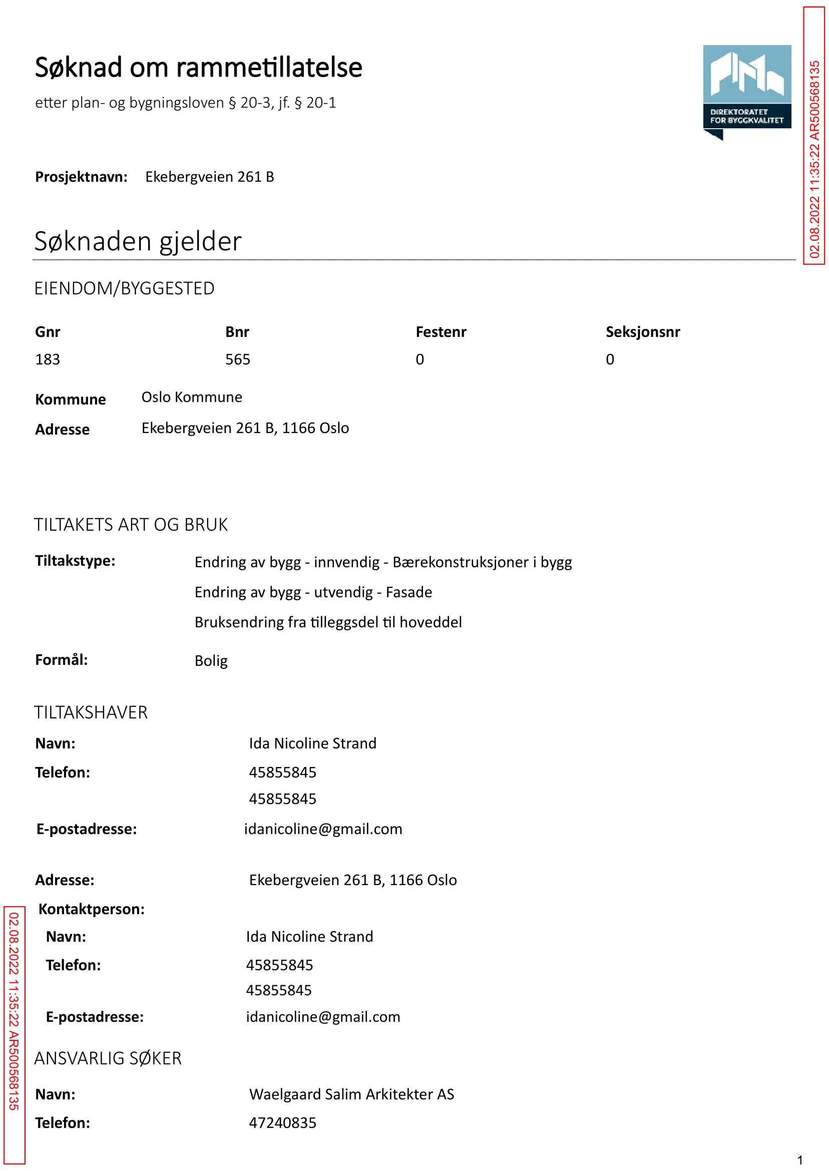Søknad om rammetillatelse