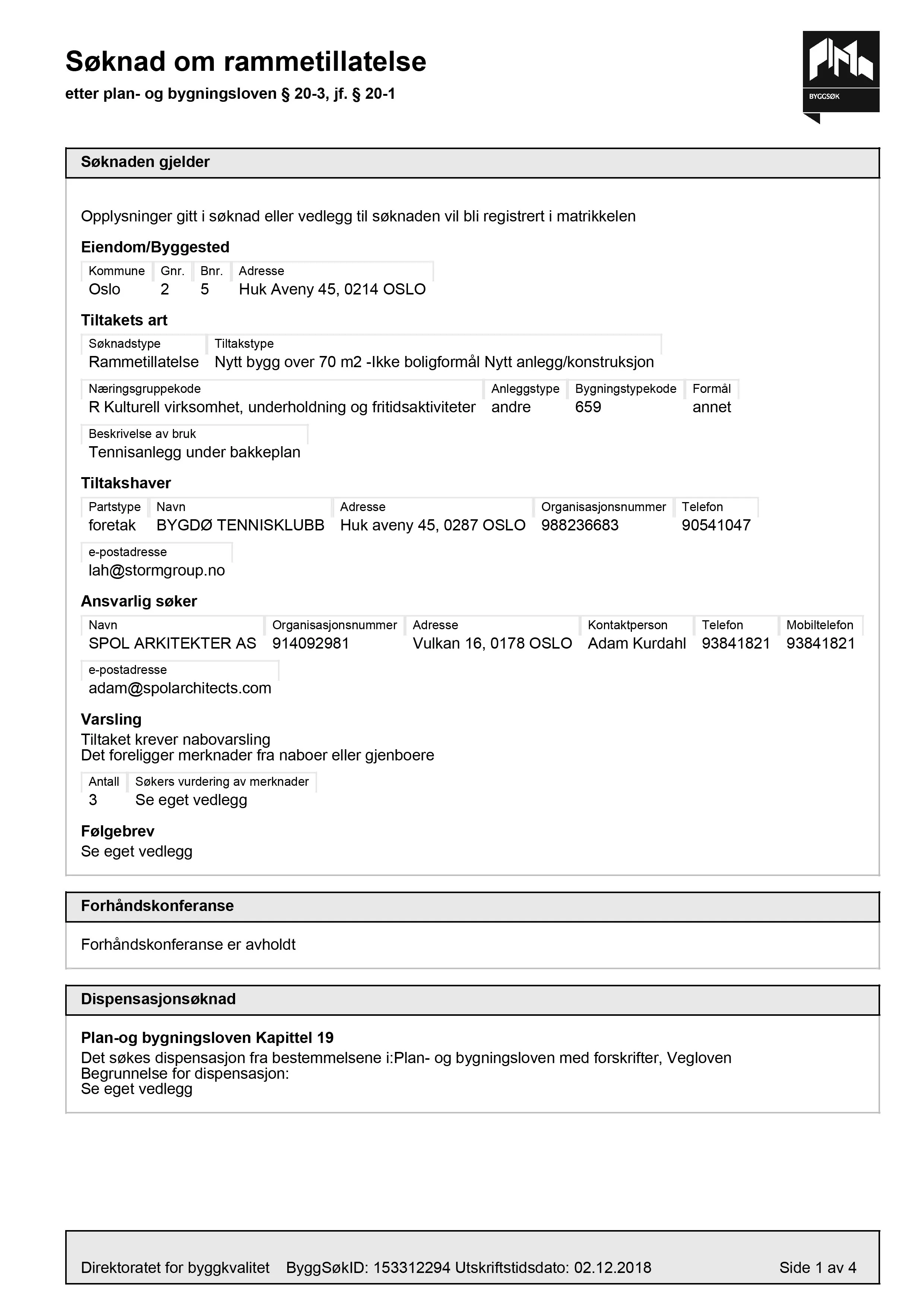 Søknad om rammetillatelse
