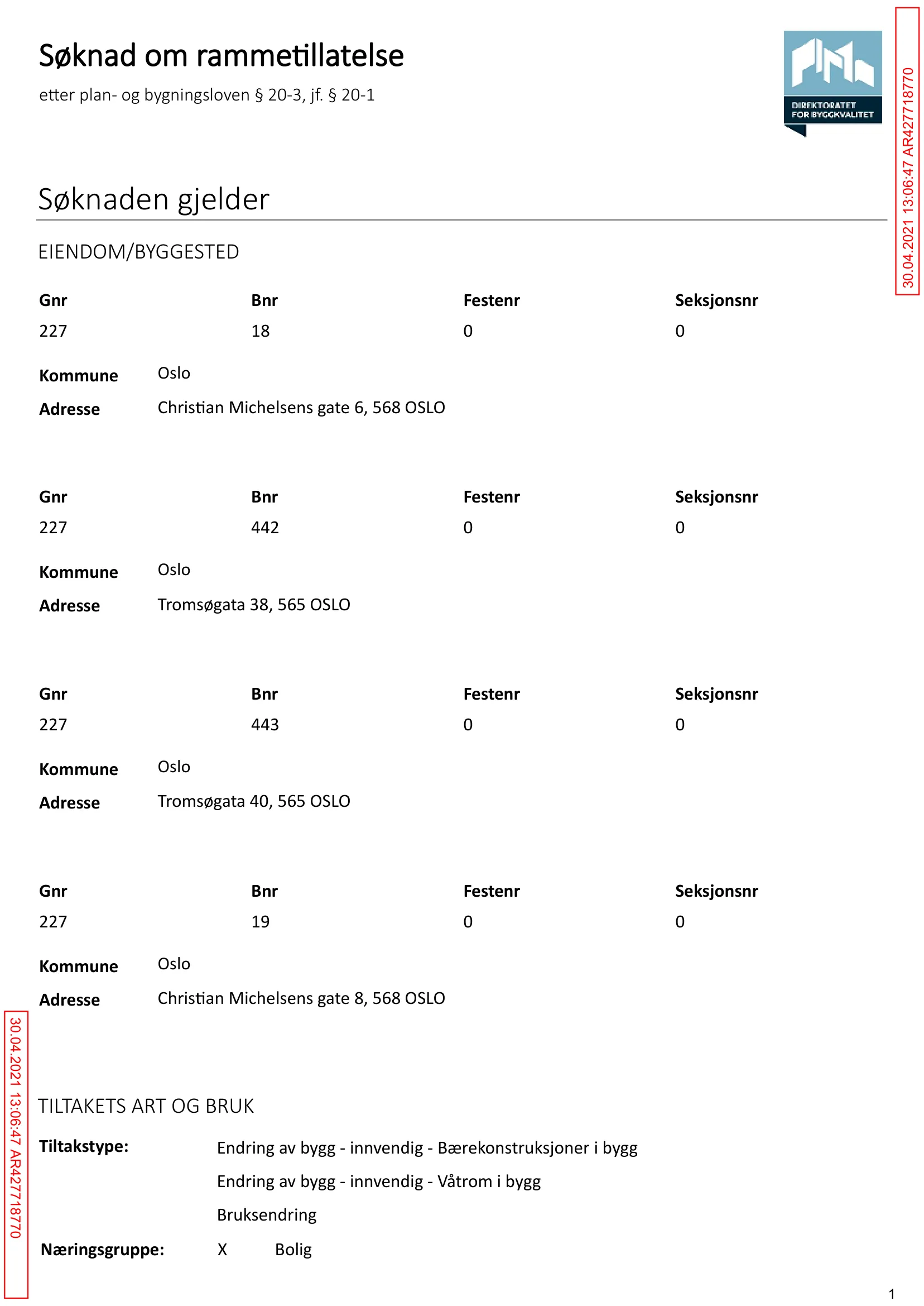 Søknad om rammetillatelse