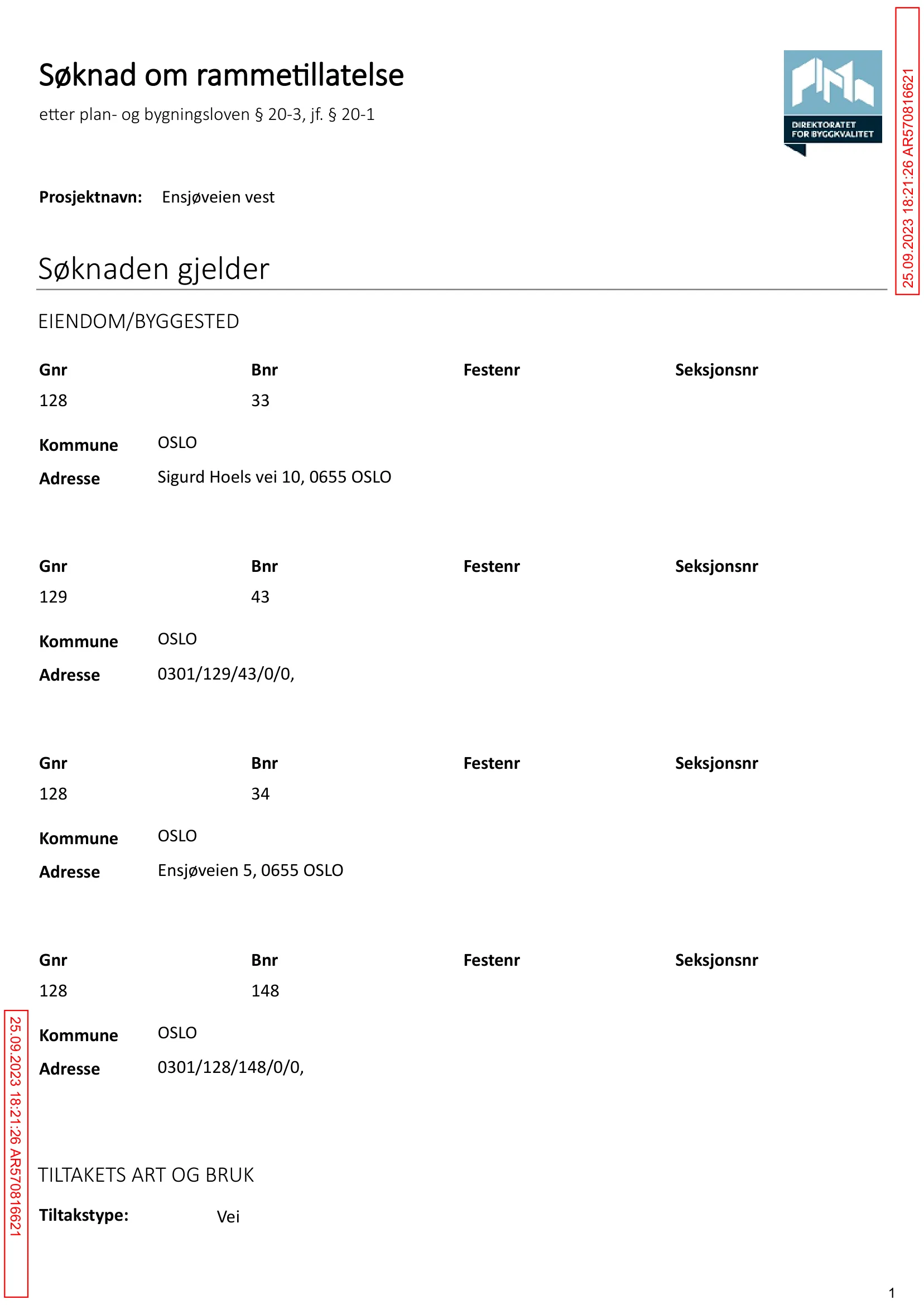 Søknad om rammetillatelse