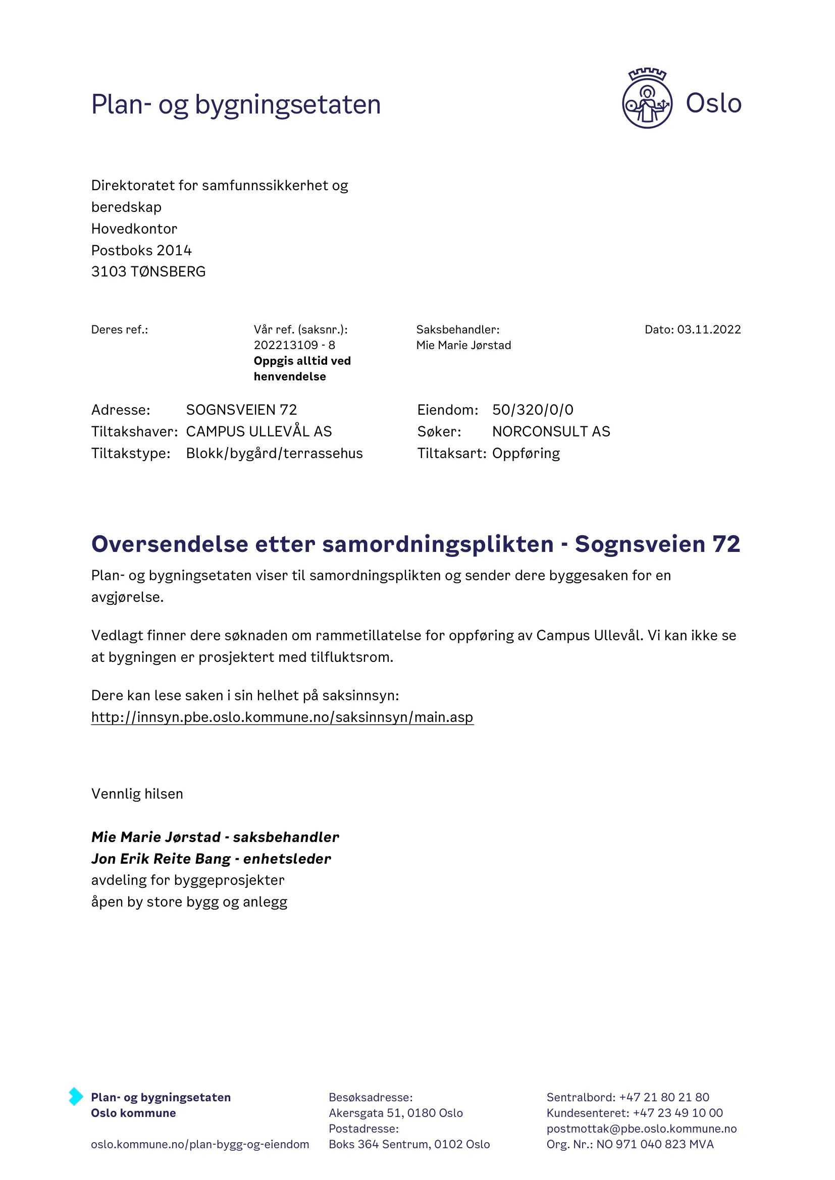 Søknad om rammetillatelse