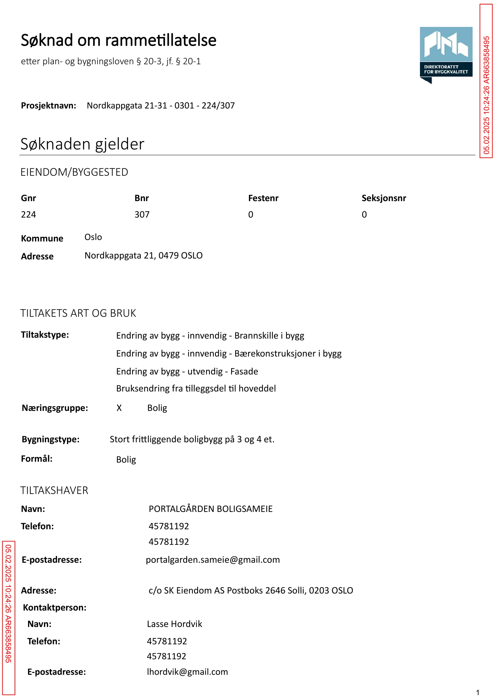 Søknad om rammetillatelse