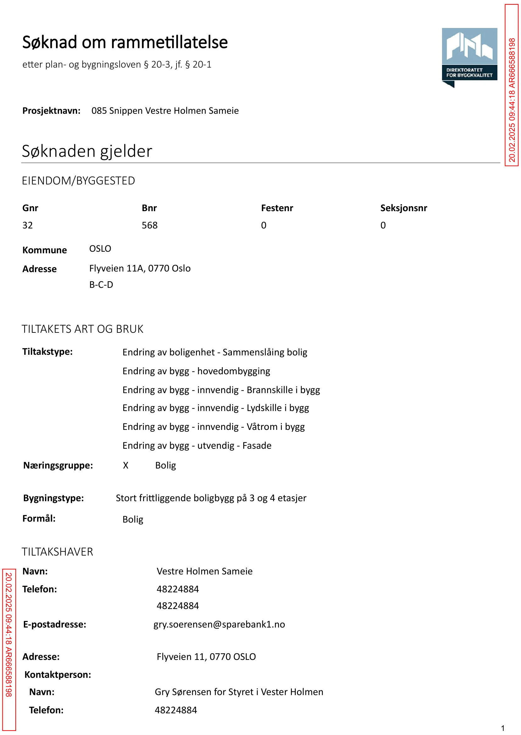 Søknad om rammetillatelse