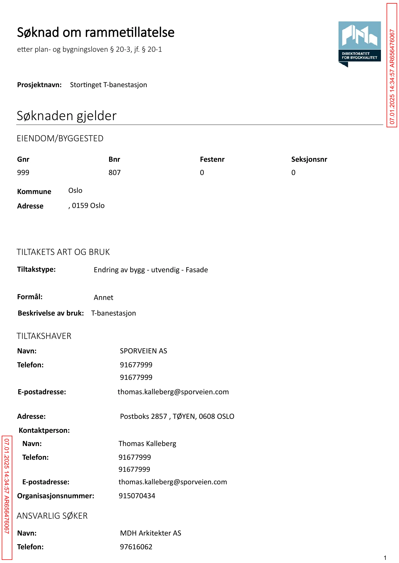 Søknad om rammetillatelse