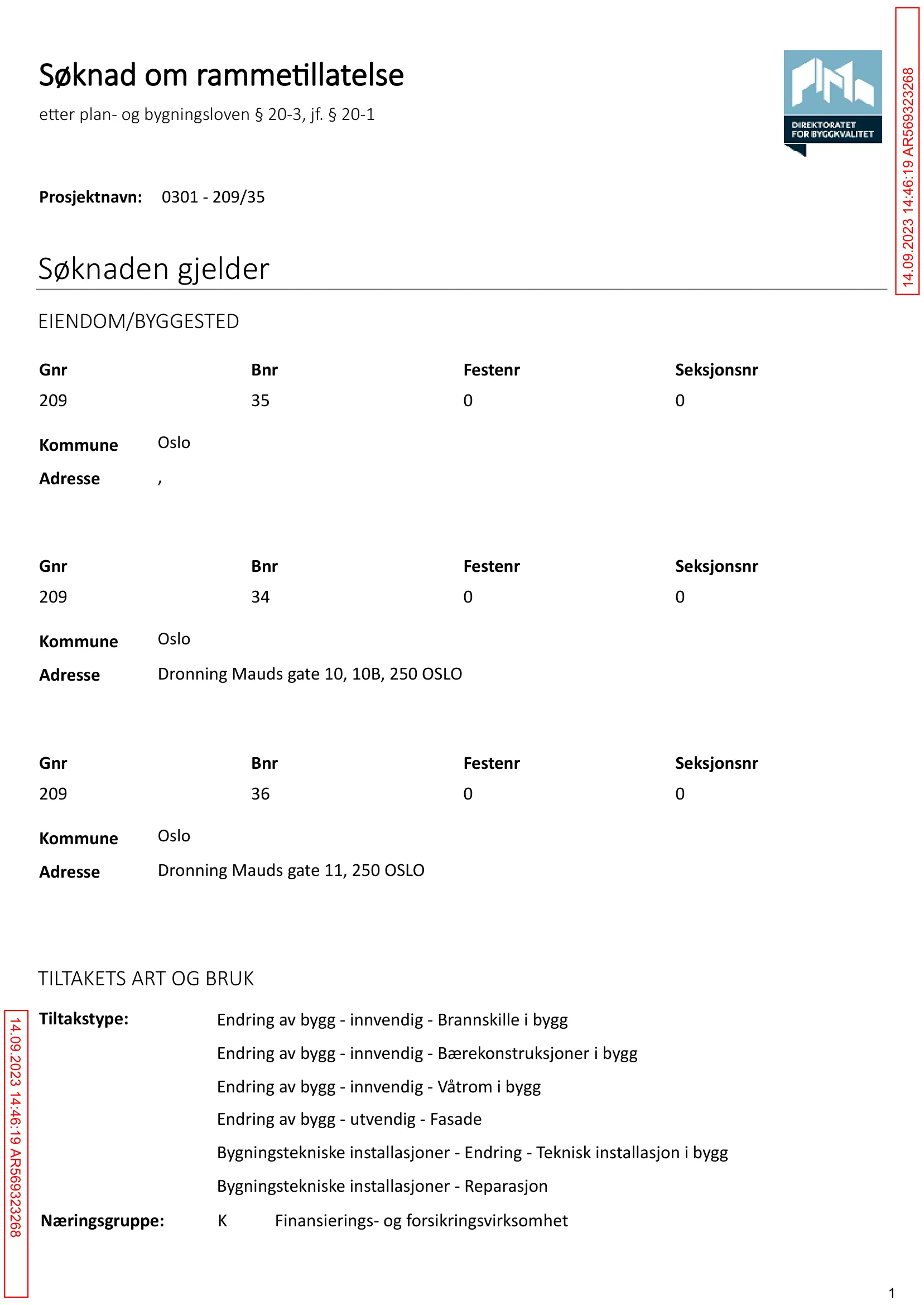 Søknad om rammetillatelse