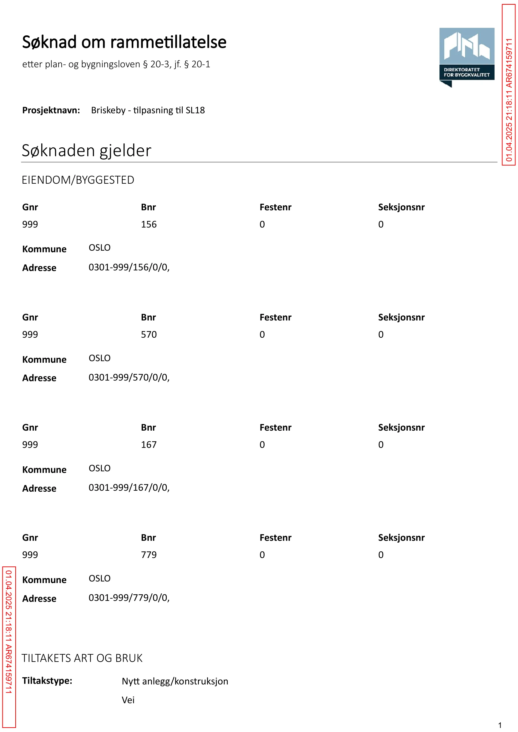 Søknad om rammetillatelse