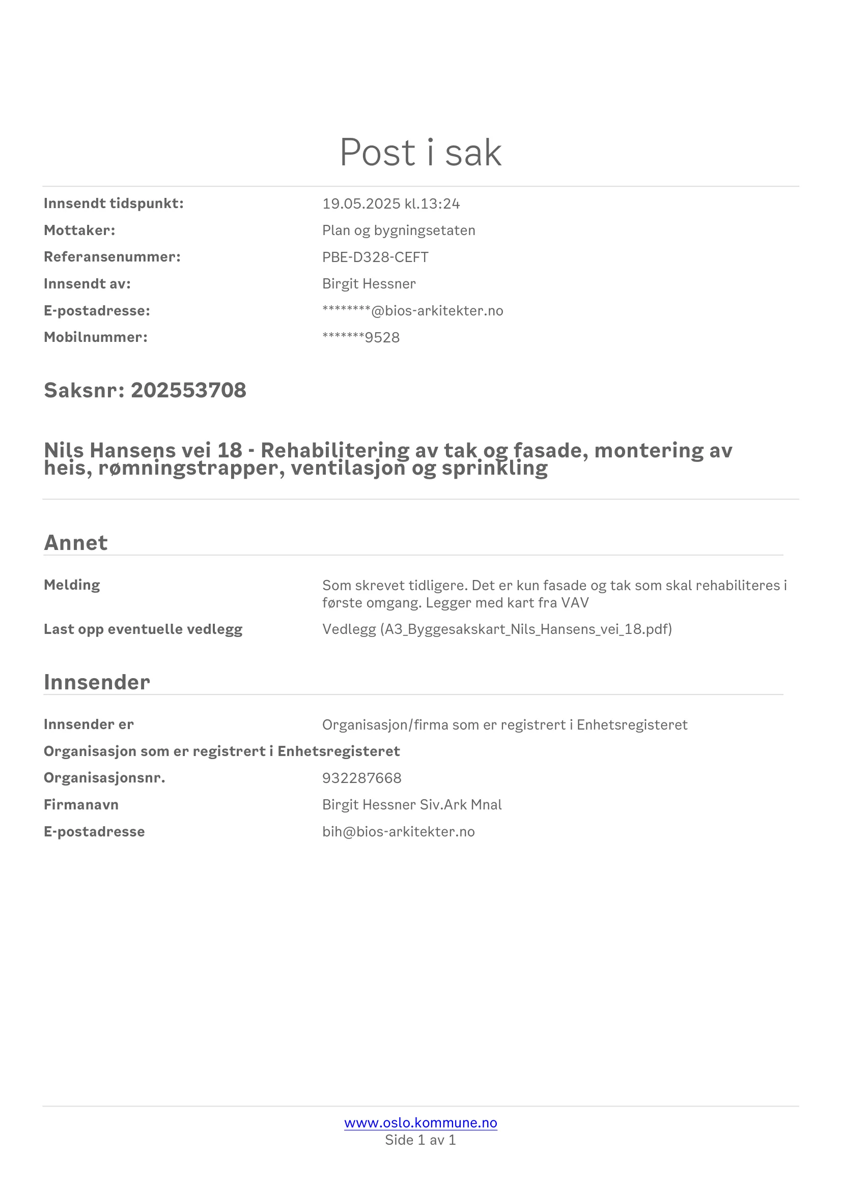 Søknad om rammetillatelse