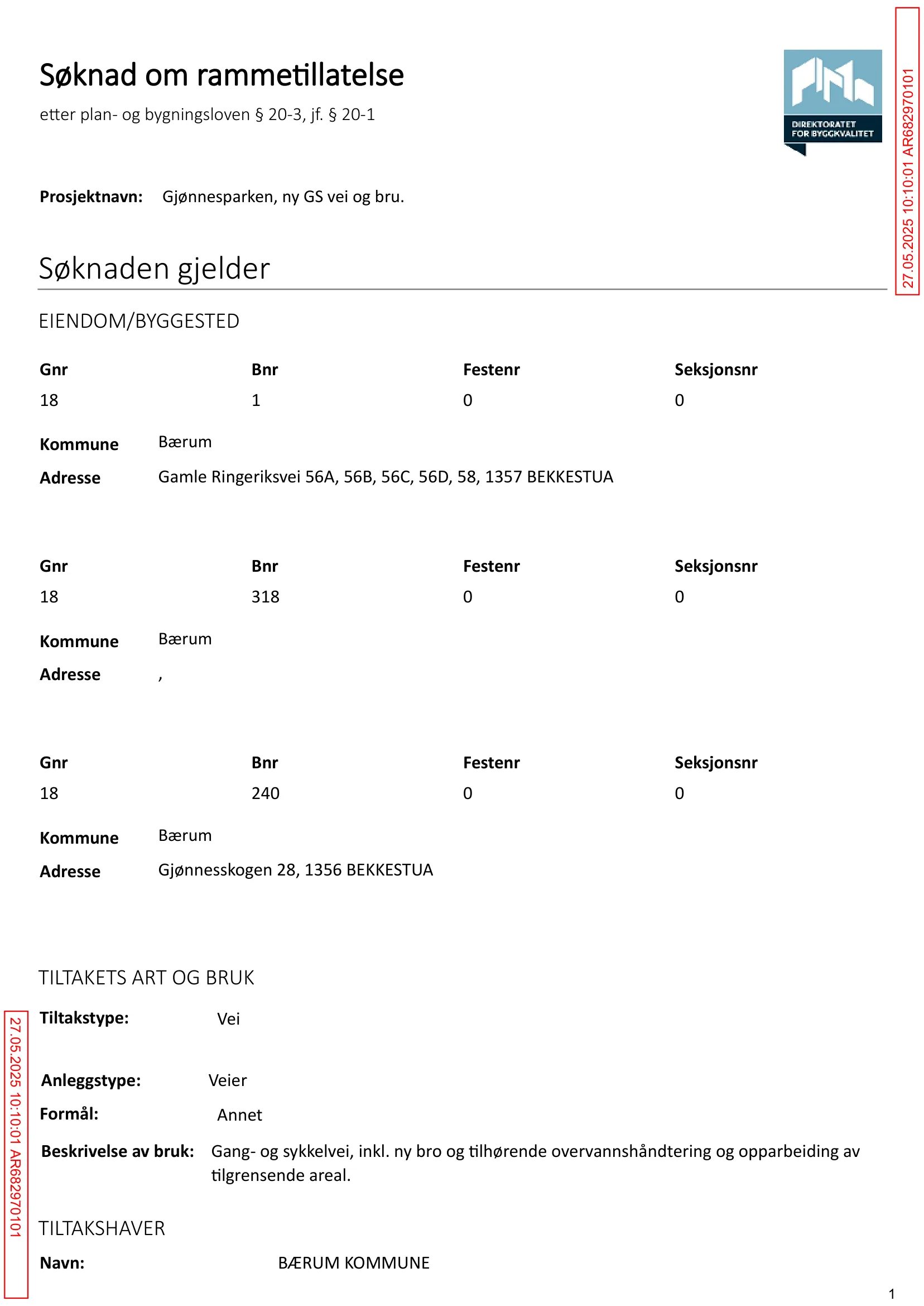 Søknad om rammetillatelse