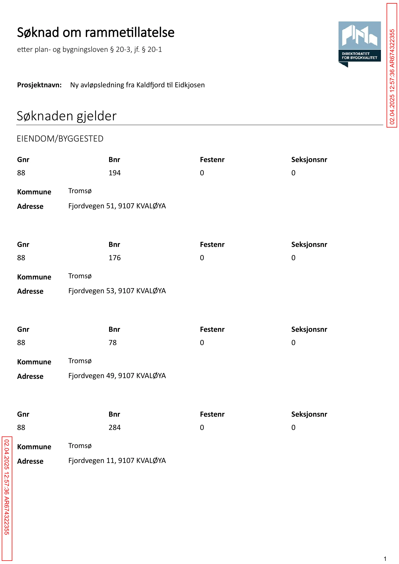 Søknad om rammetillatelse
