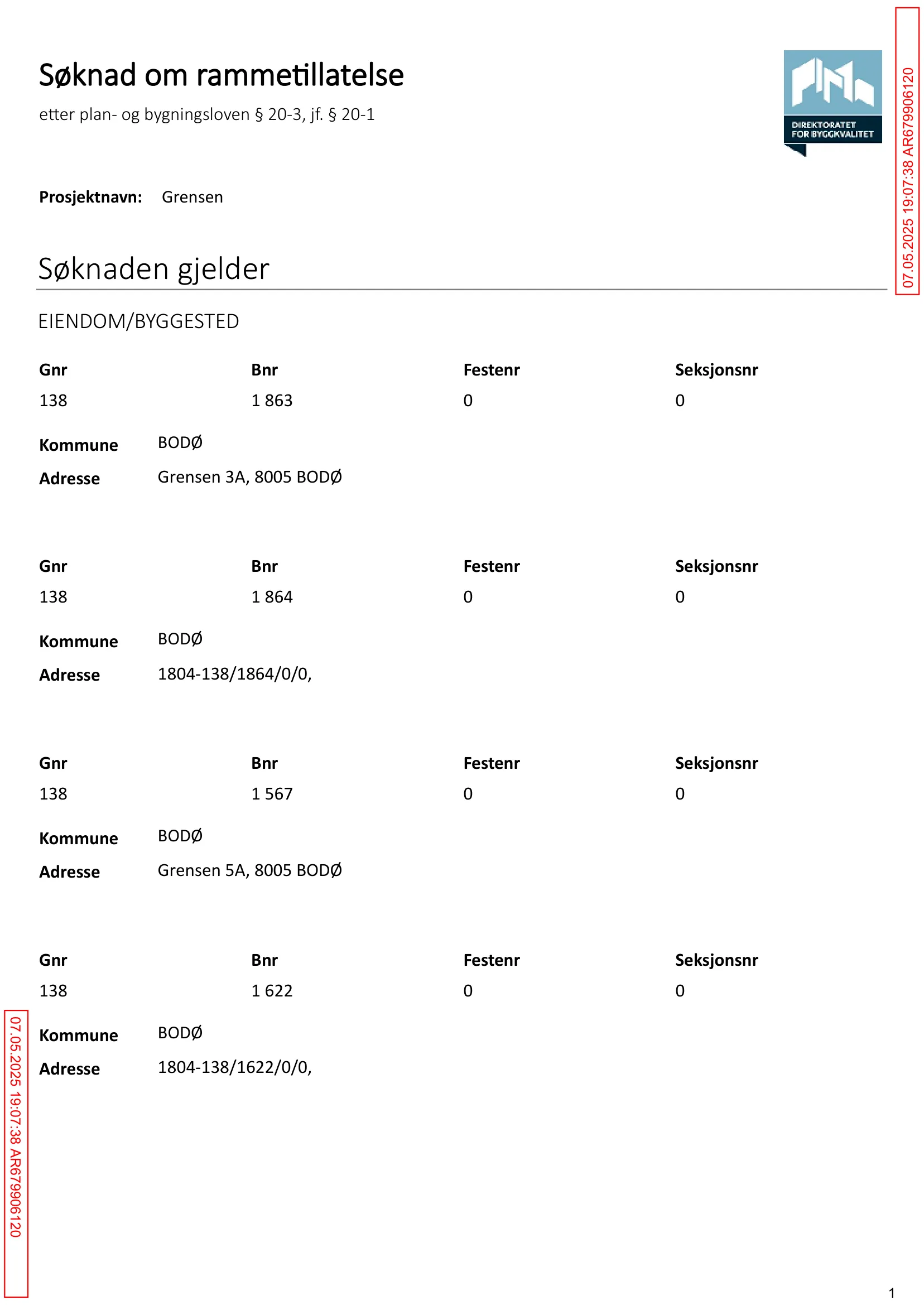 Søknad om rammetillatelse
