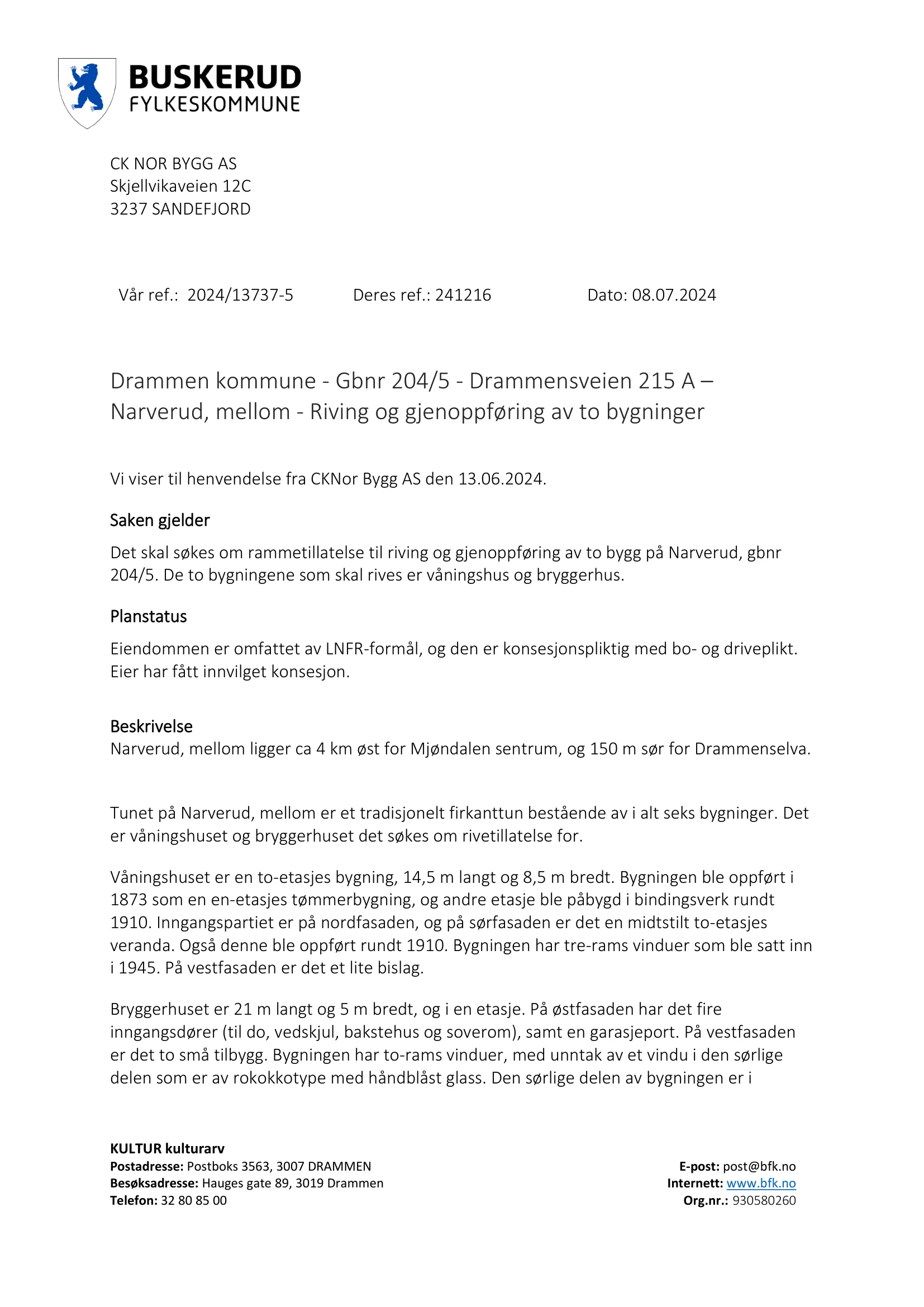 Søknad om rammetillatelse