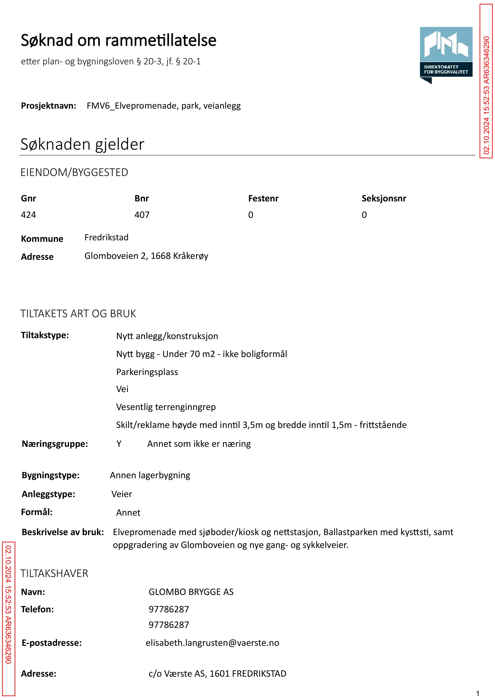 Søknad om rammetillatelse