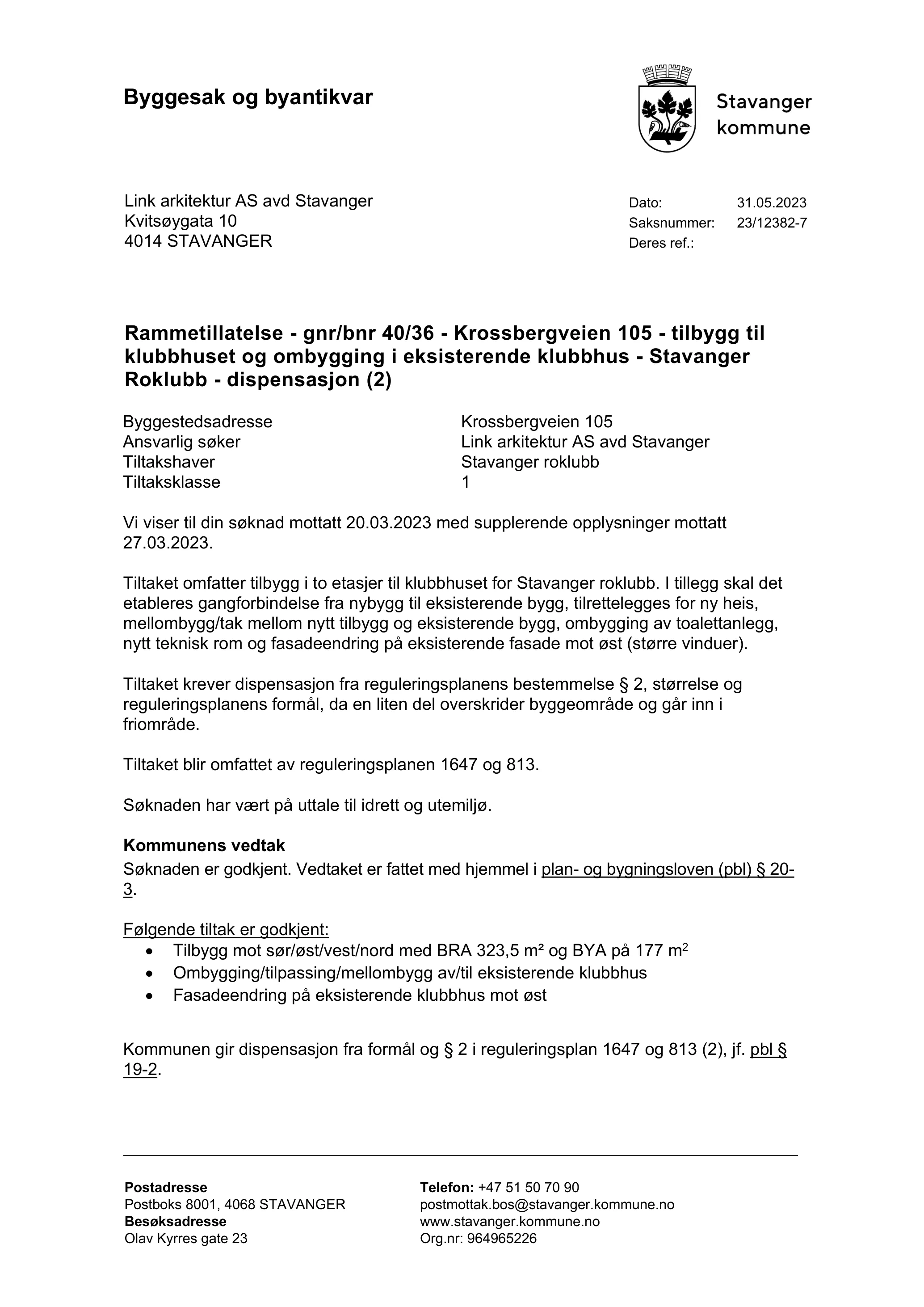 Søknad om rammetillatelse