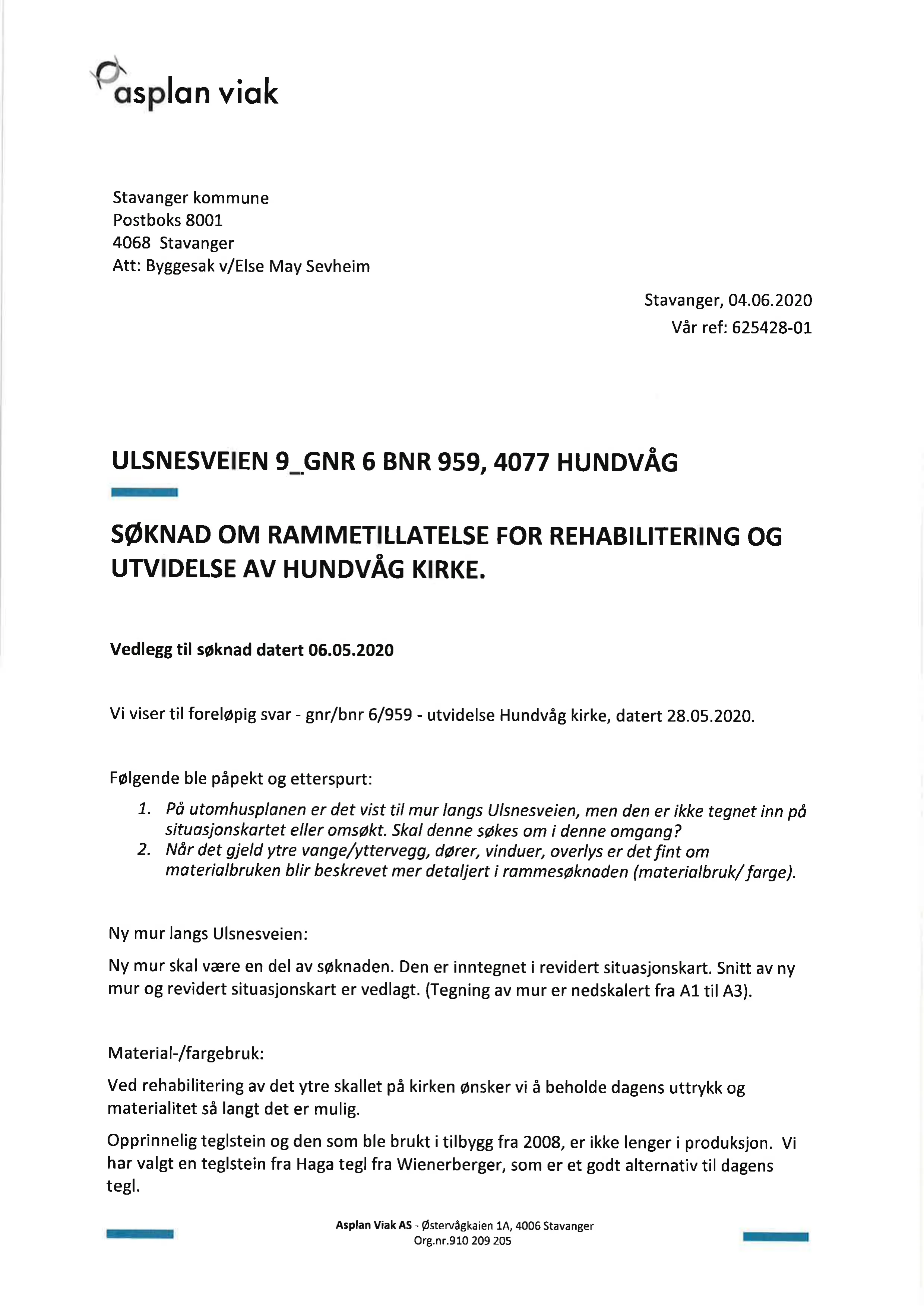 Søknad om rammetillatelse