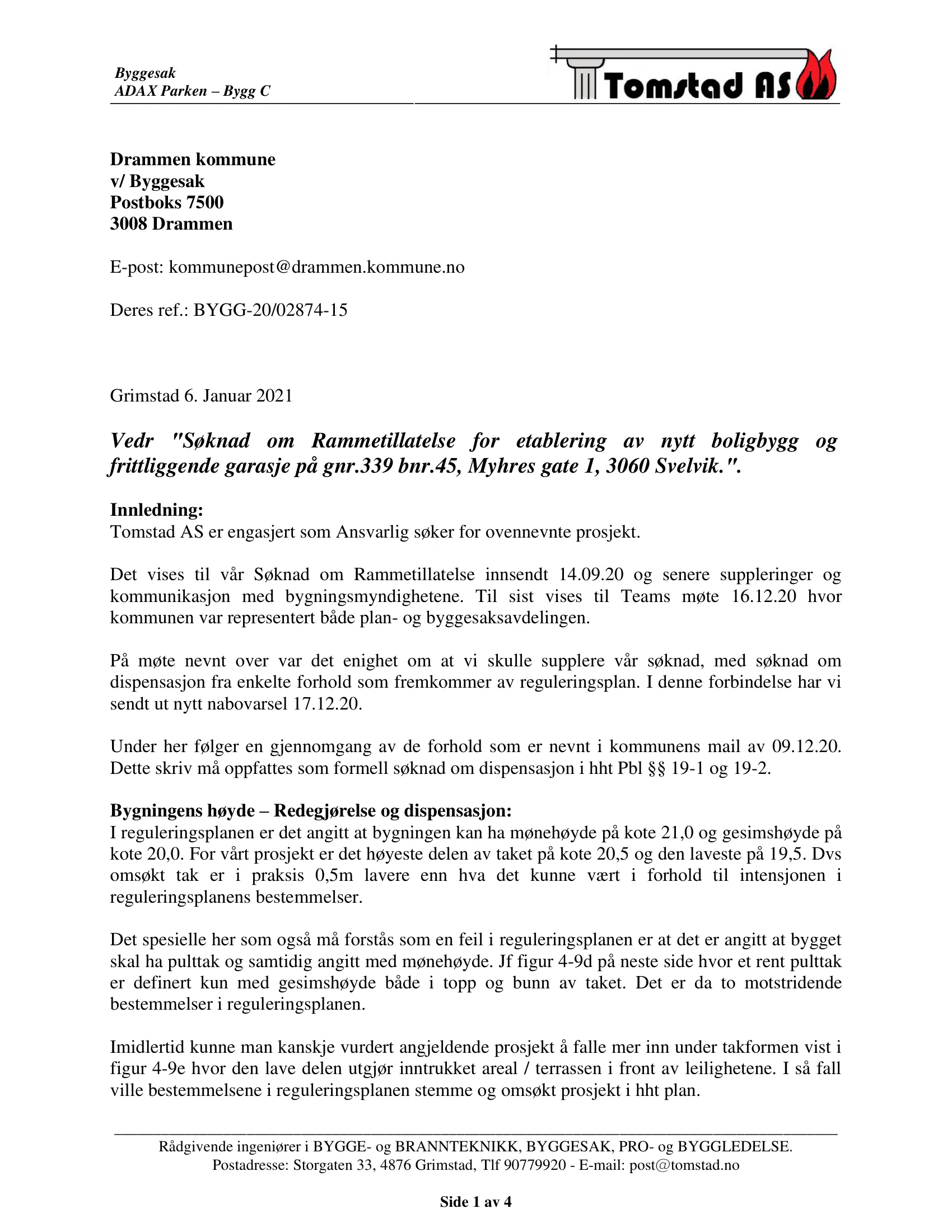 Søknad om rammetillatelse