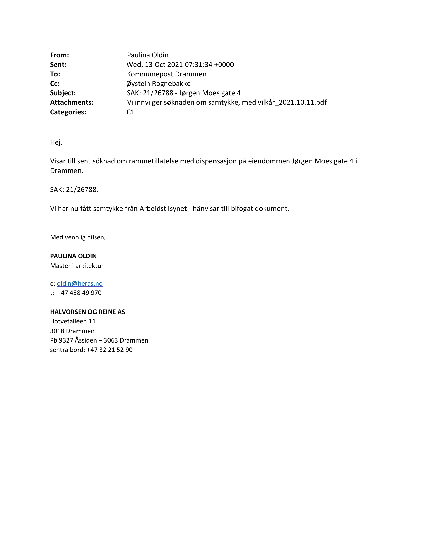 Søknad om rammetillatelse