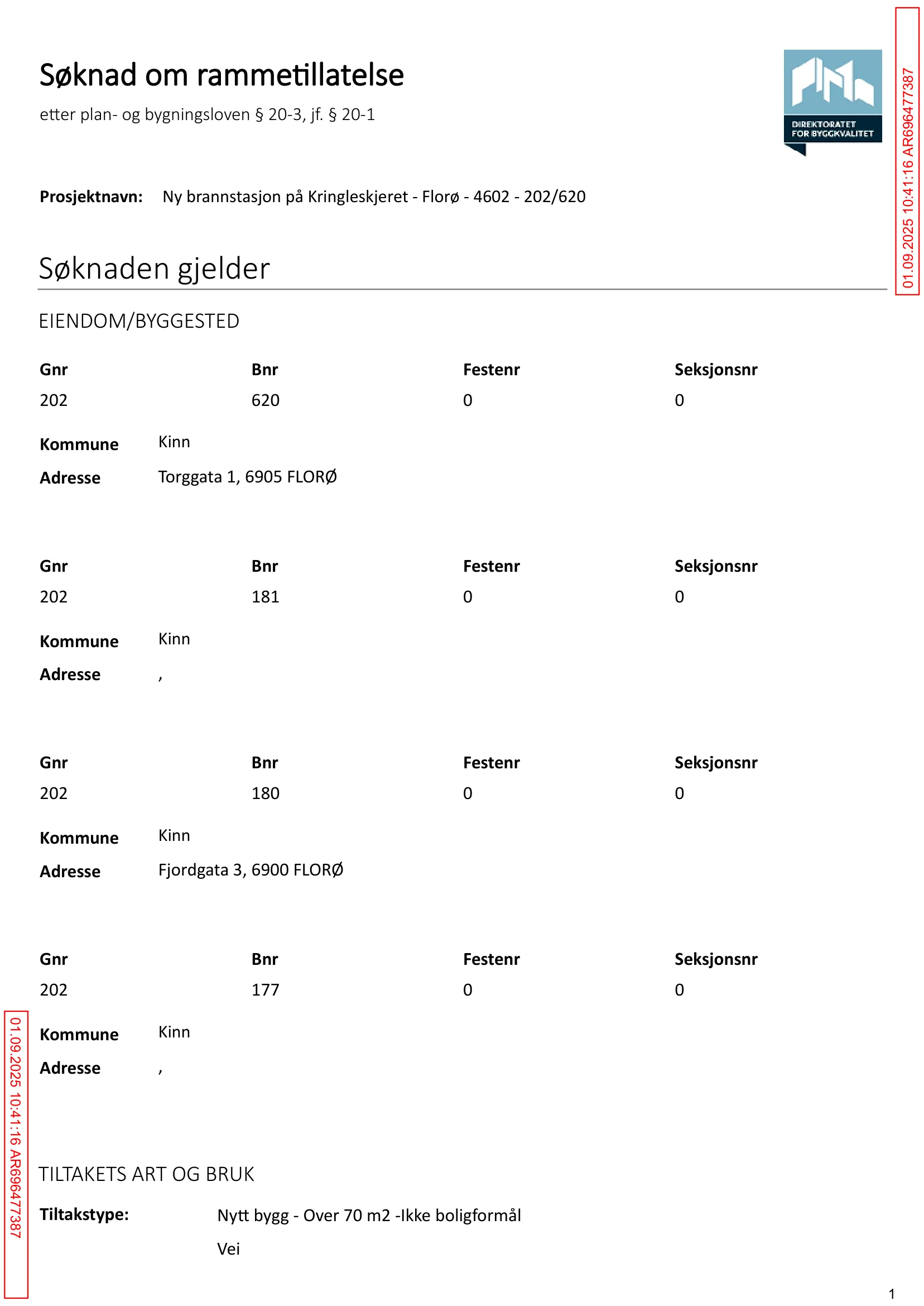 Søknad om rammetillatelse