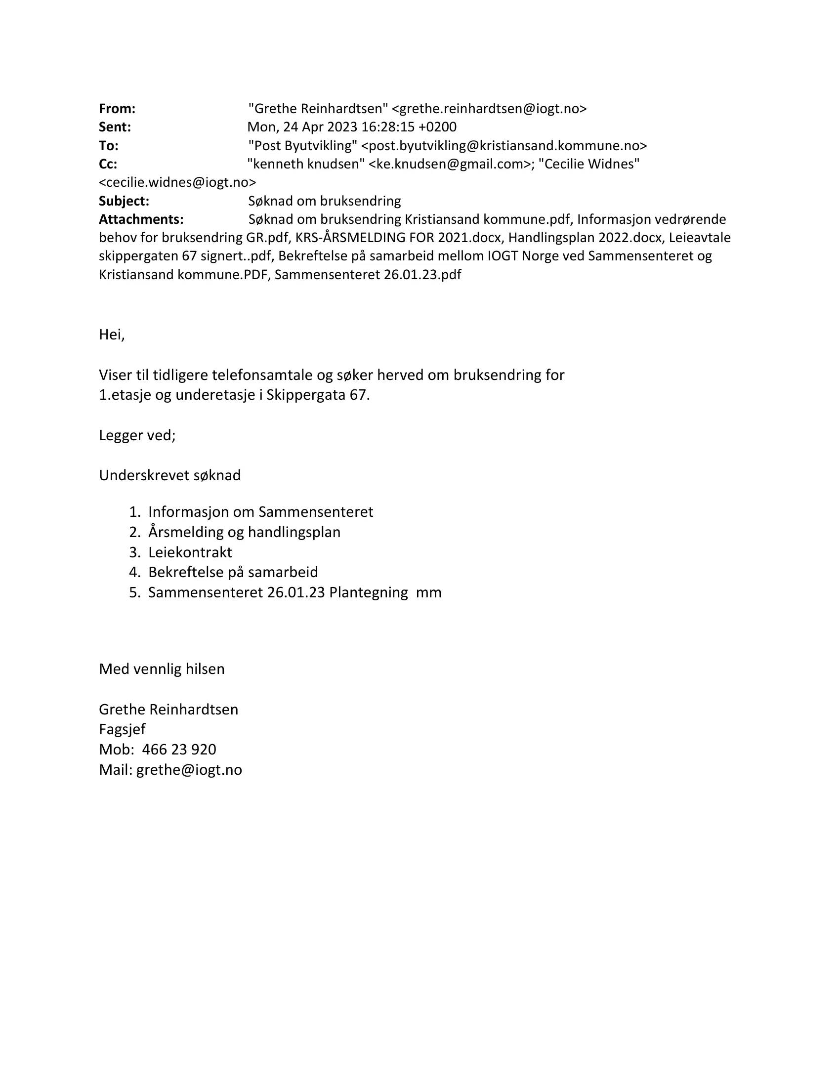 Søknad om rammetillatelse
