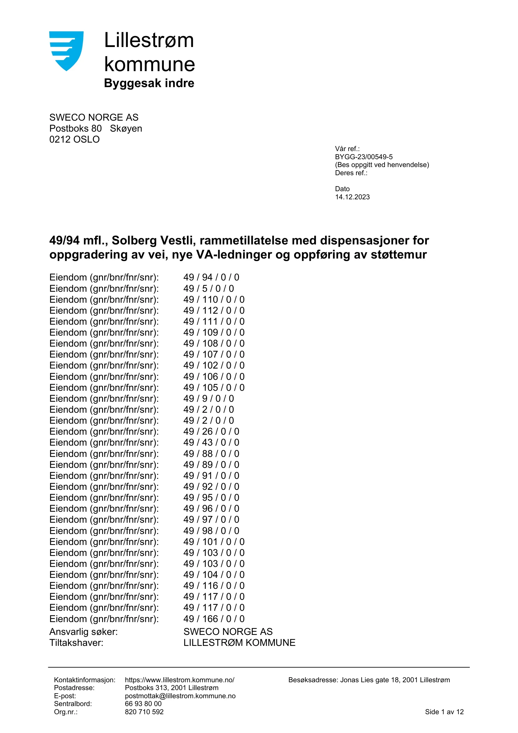 Søknad om rammetillatelse