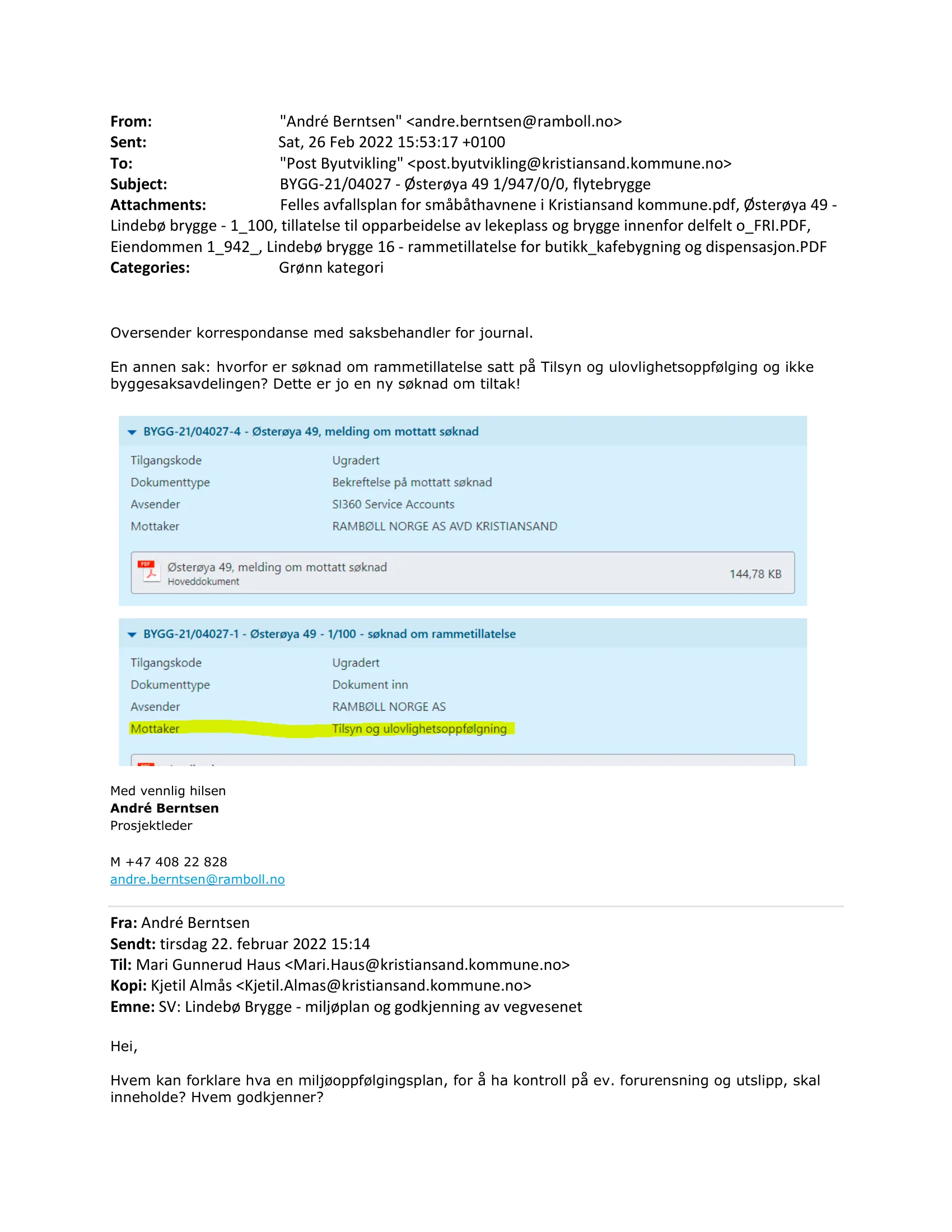Søknad om rammetillatelse