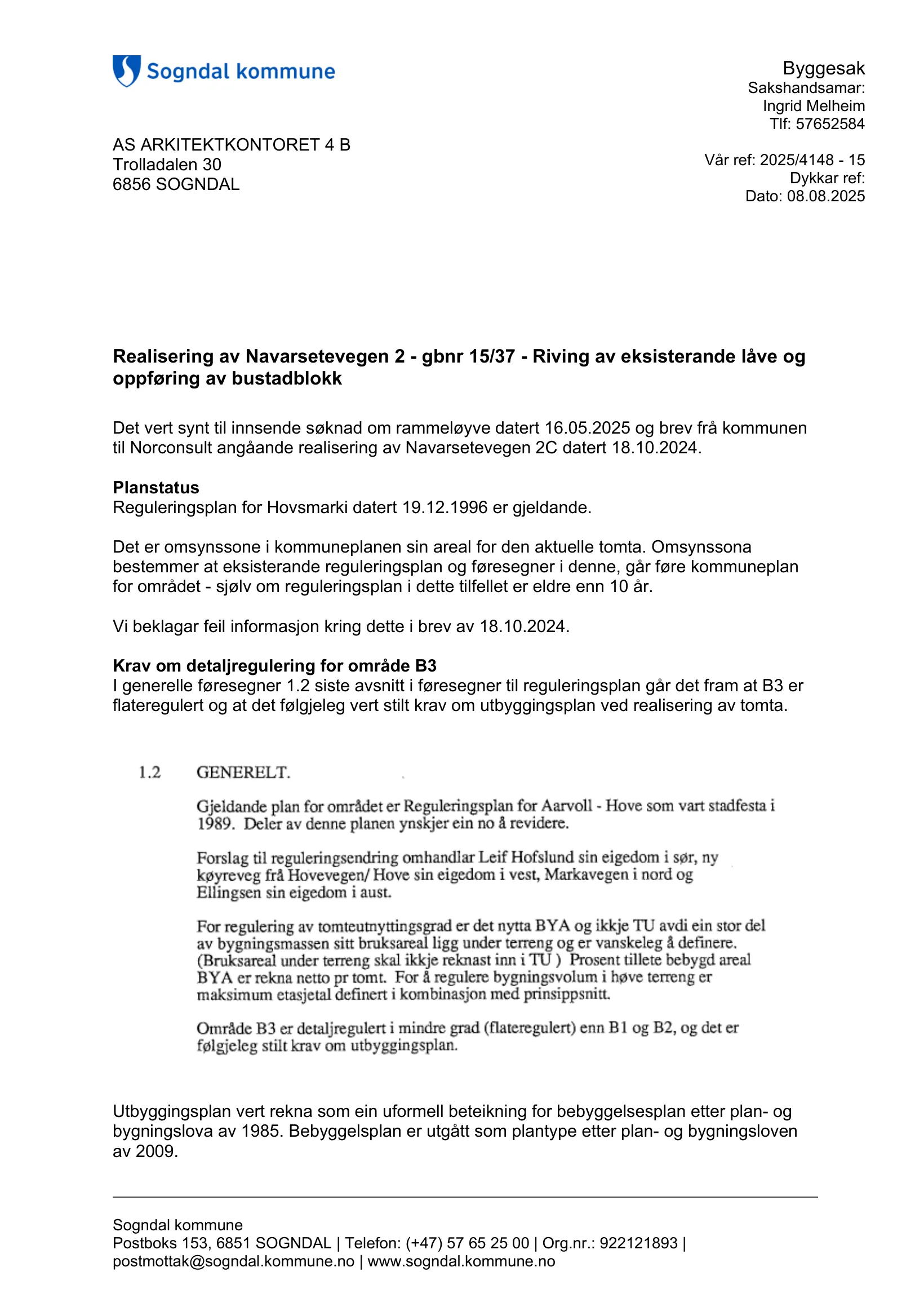 Søknad om rammetillatelse