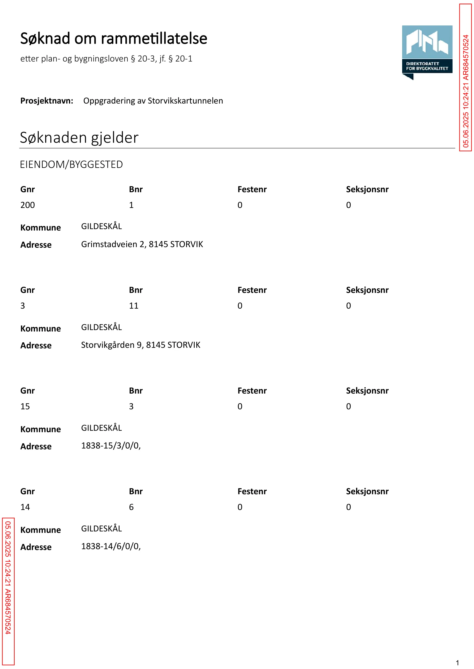 Søknad om rammetillatelse