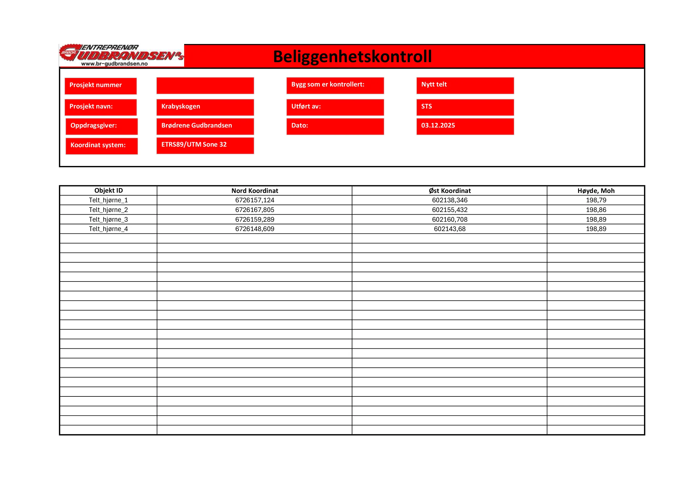 Plantegning