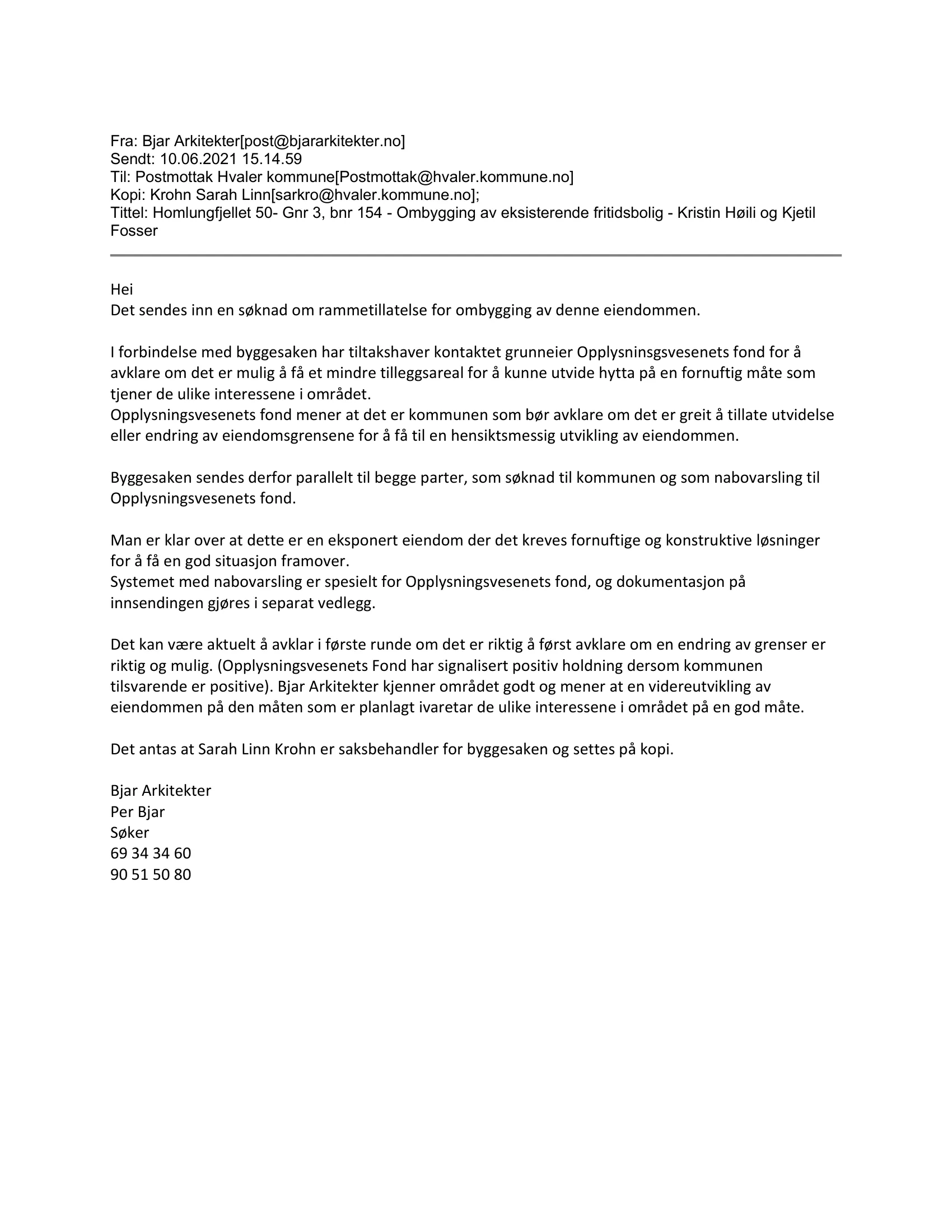 Søknad om rammetillatelse