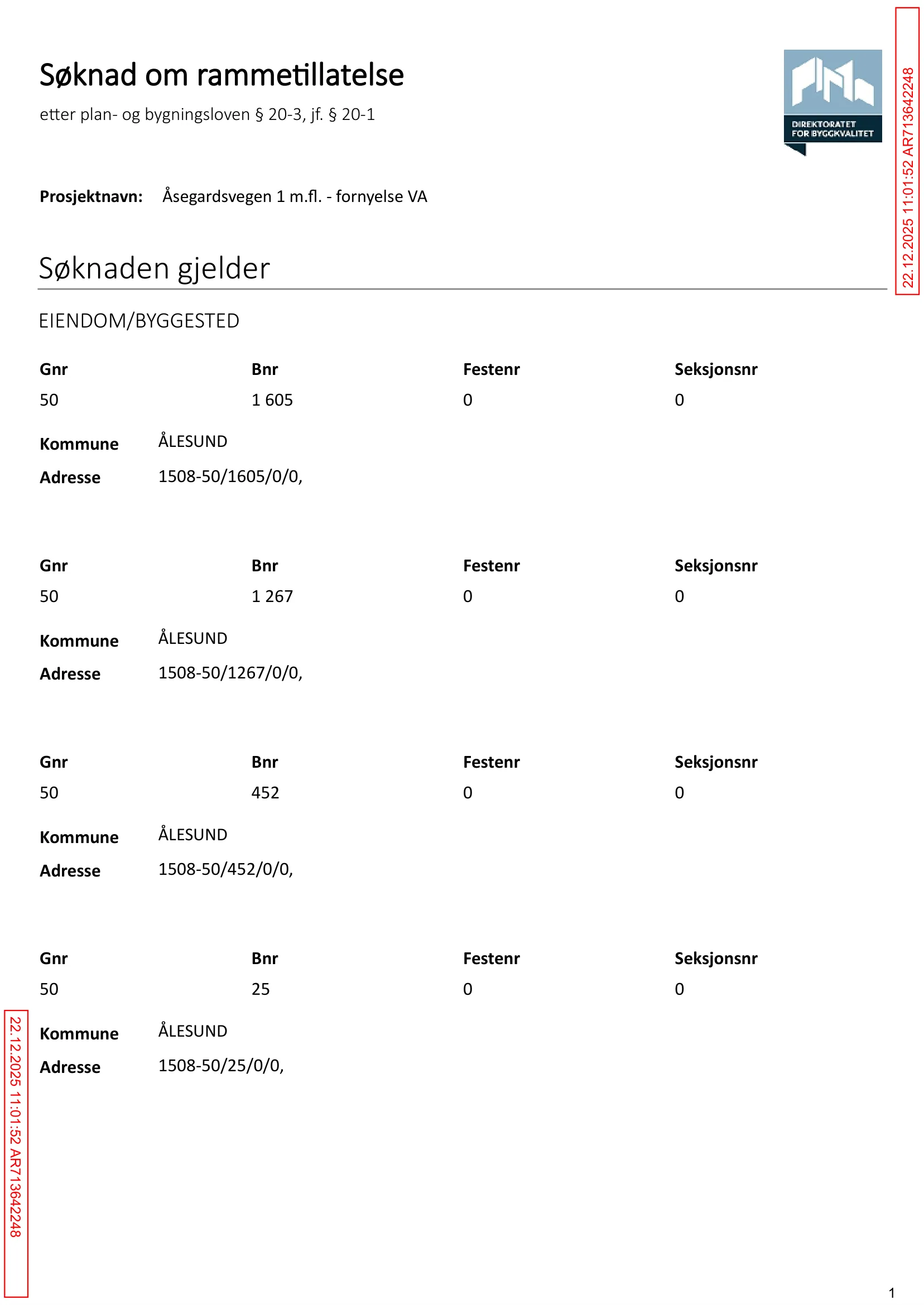 Søknad om rammetillatelse