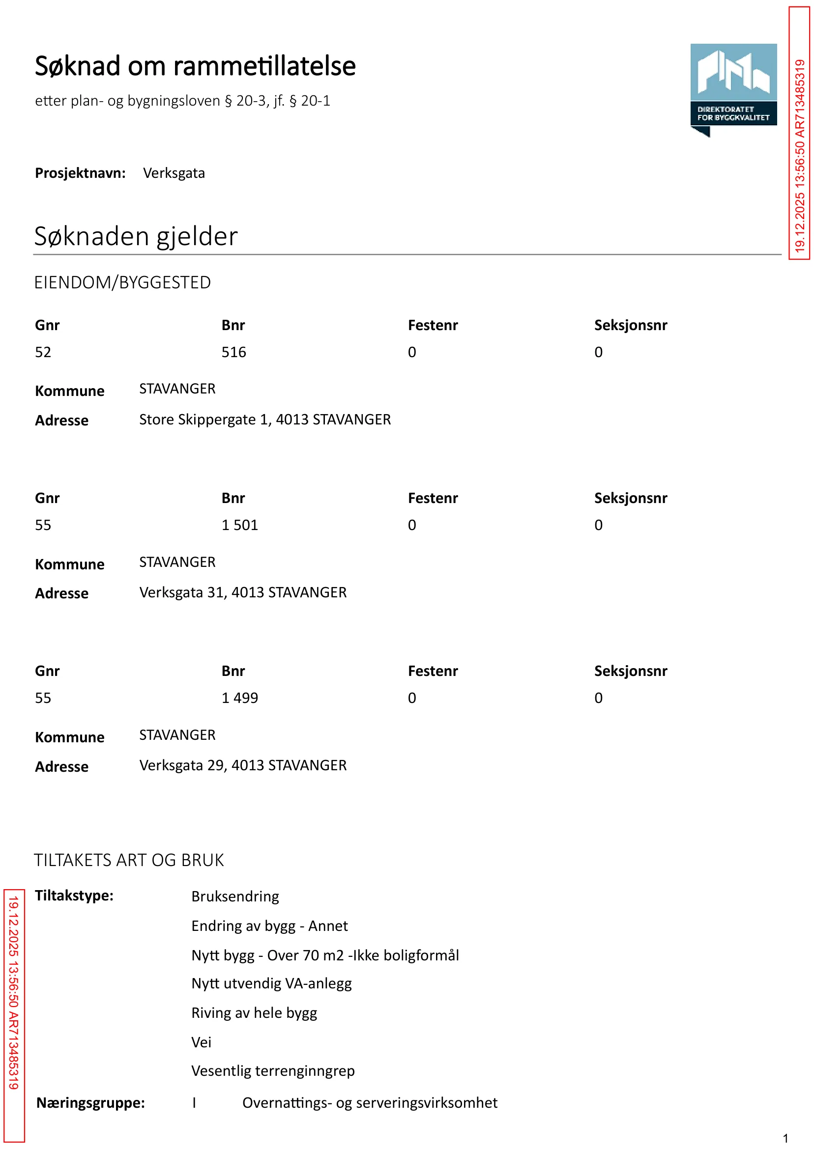 Søknad om rammetillatelse