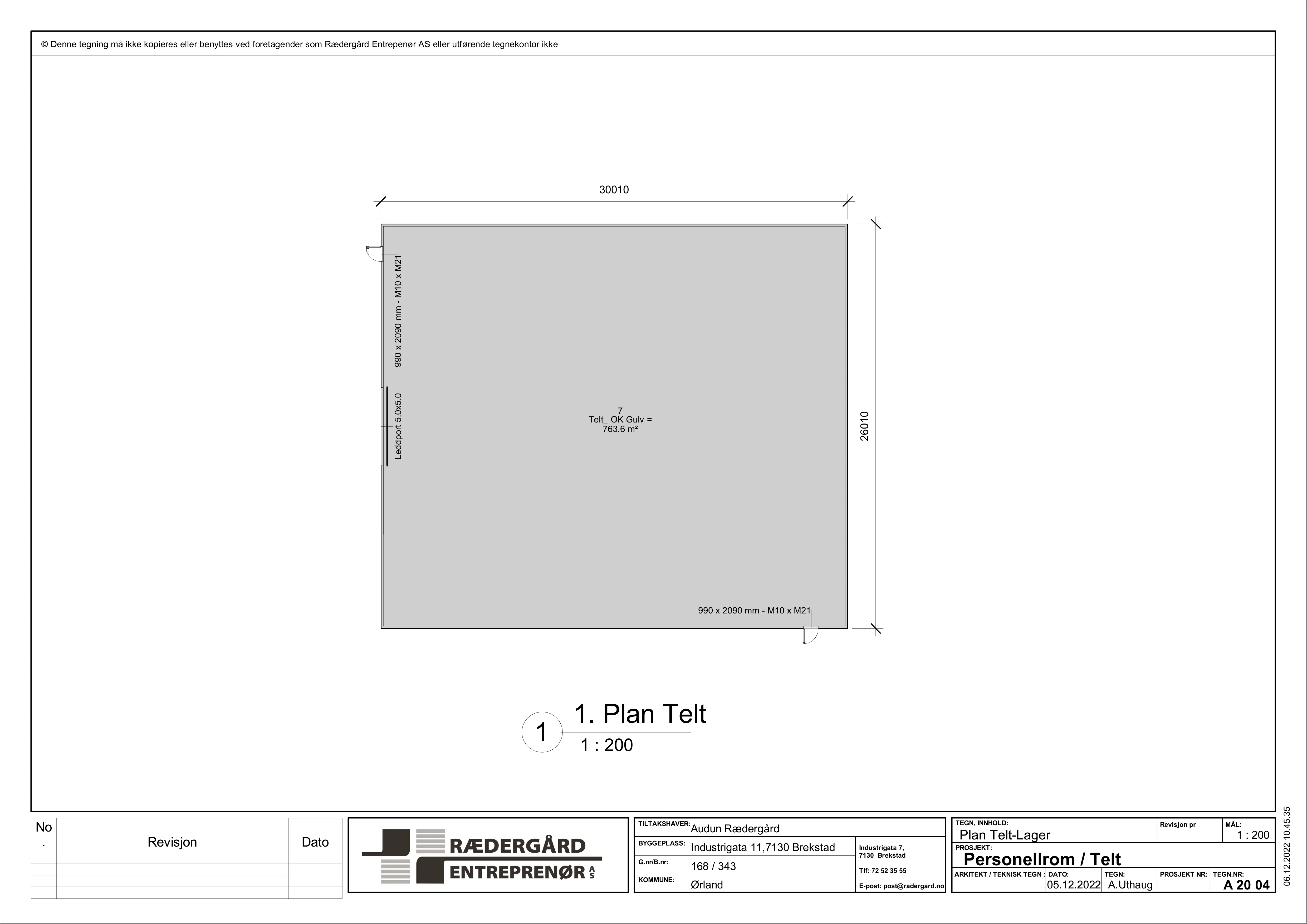 Plantegning
