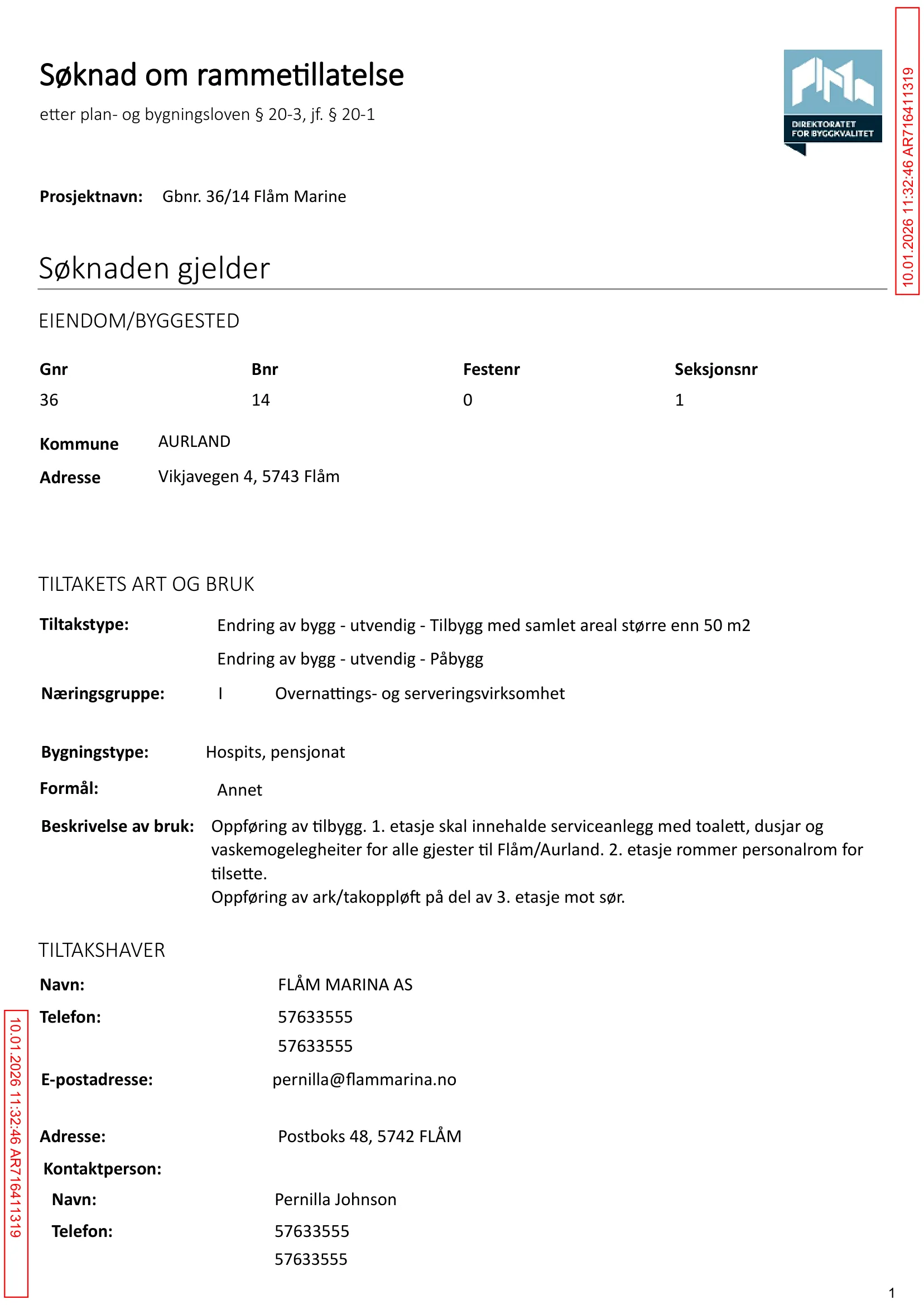 Søknad om rammetillatelse