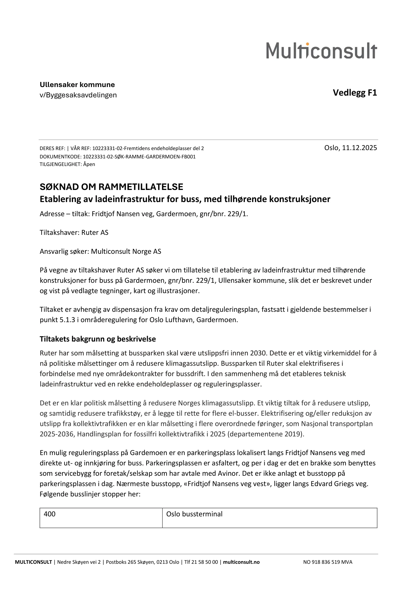 Søknad om rammetillatelse