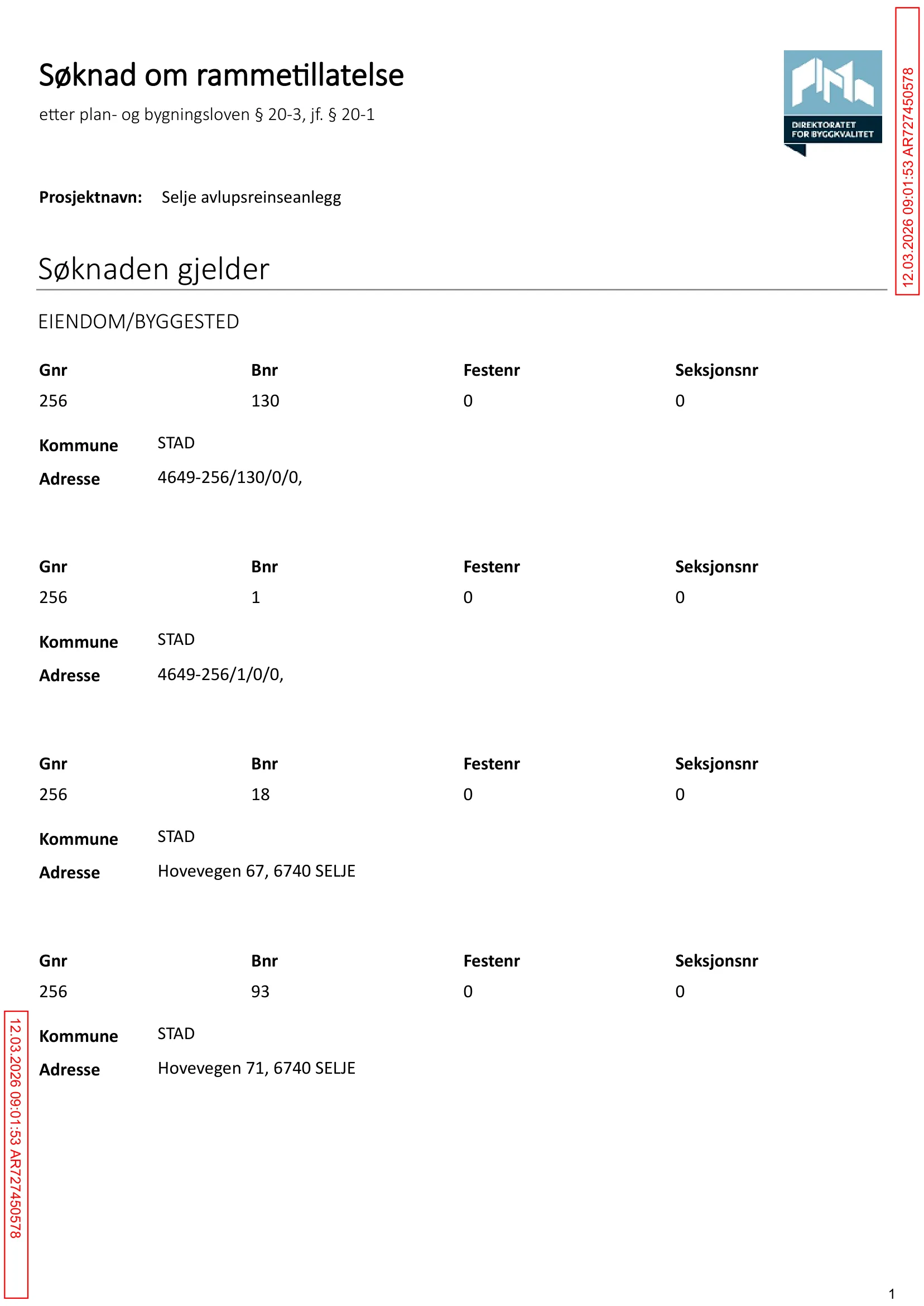 Søknad om rammetillatelse