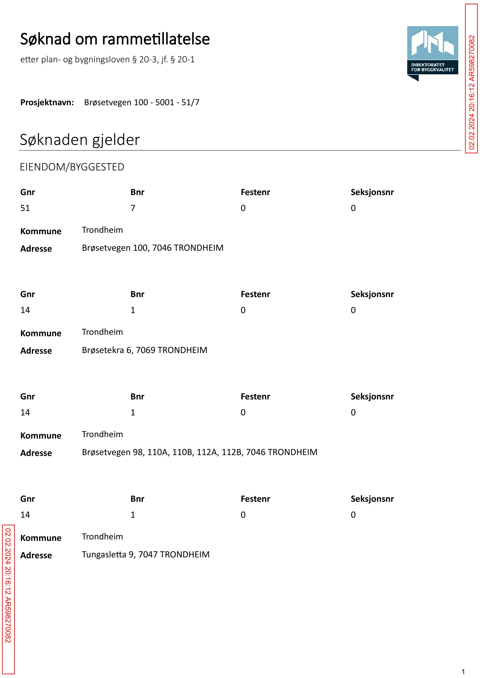 Søknad om rammetillatelse