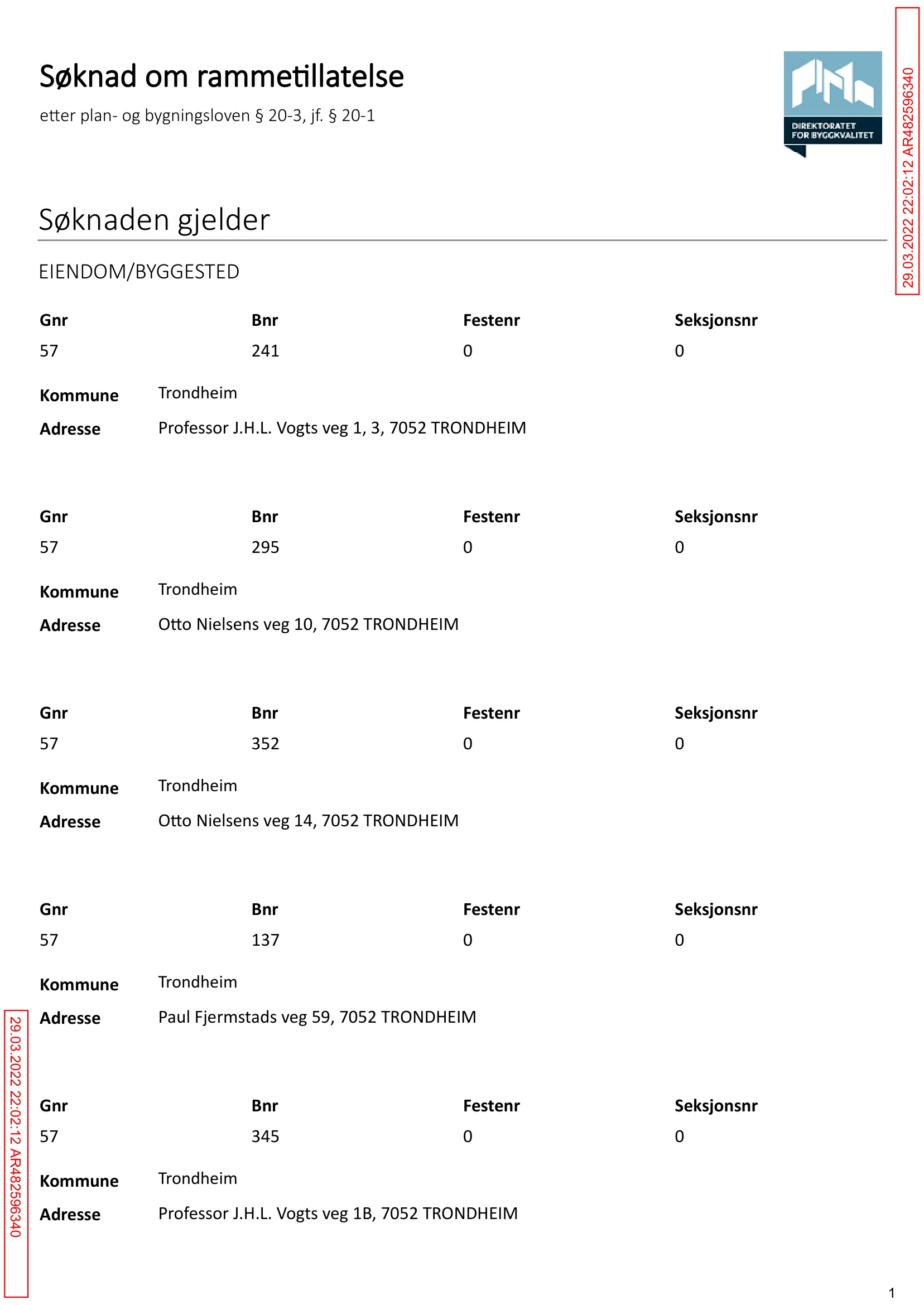 Søknad om rammetillatelse