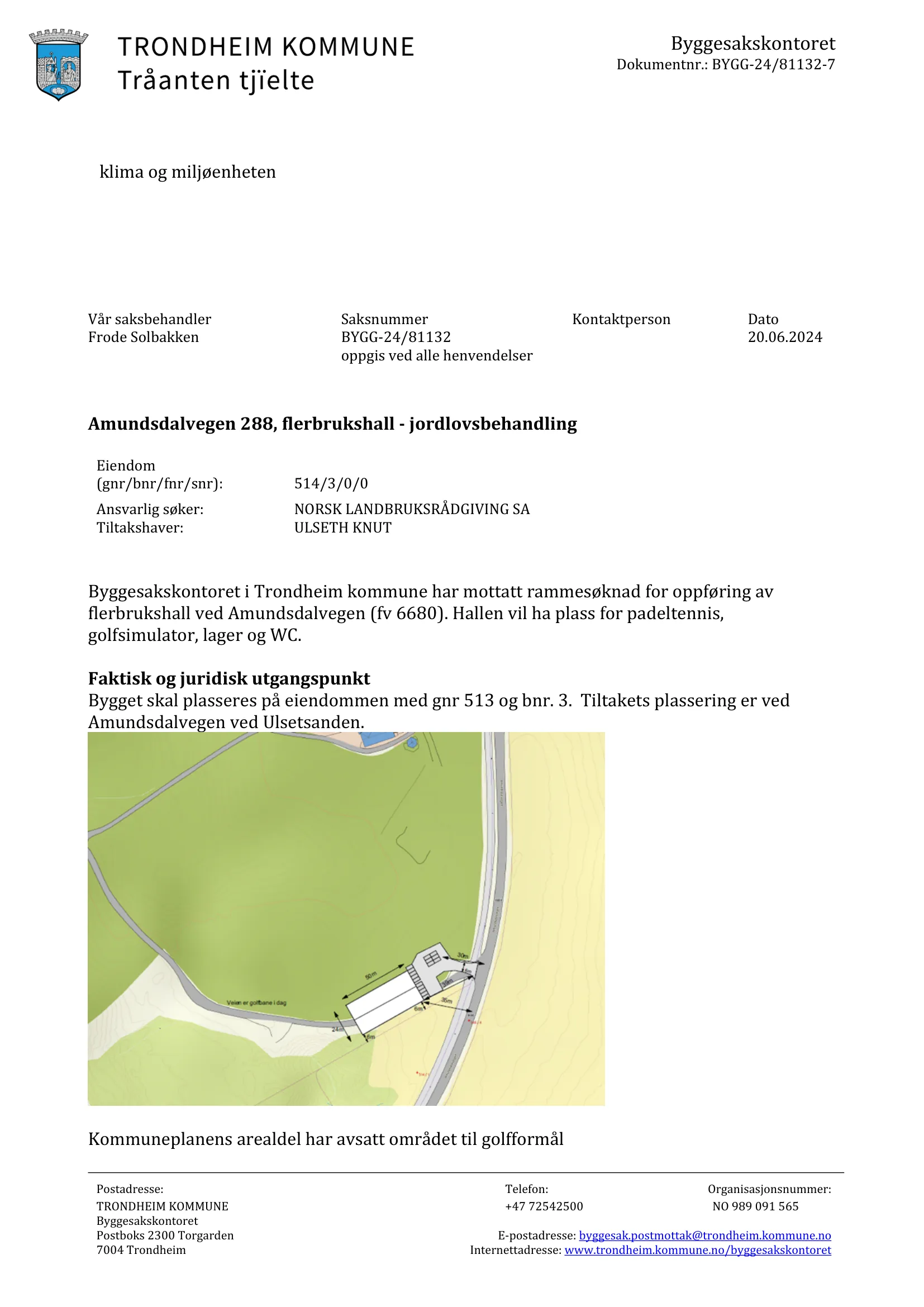 Søknad om rammetillatelse
