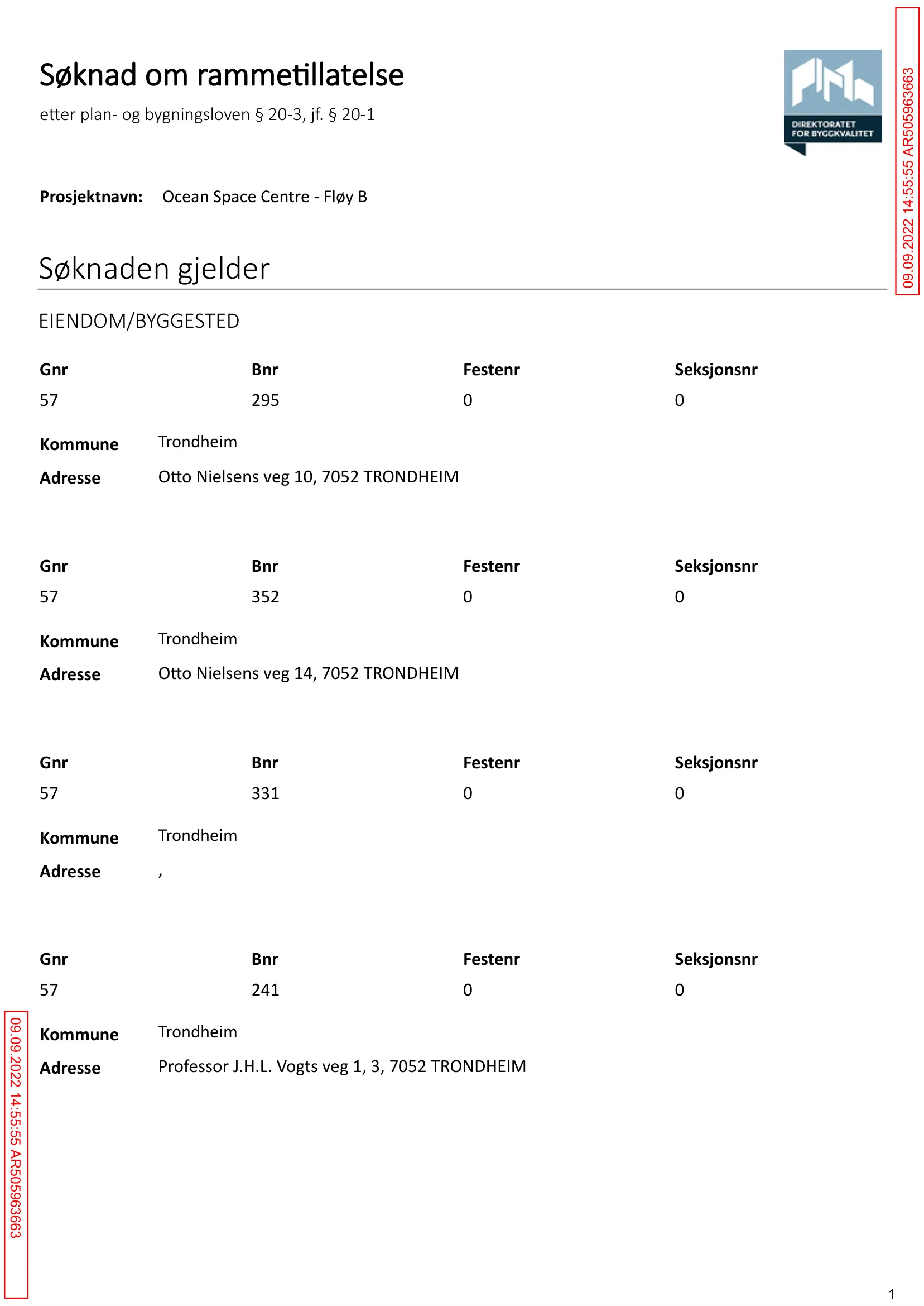 Søknad om rammetillatelse