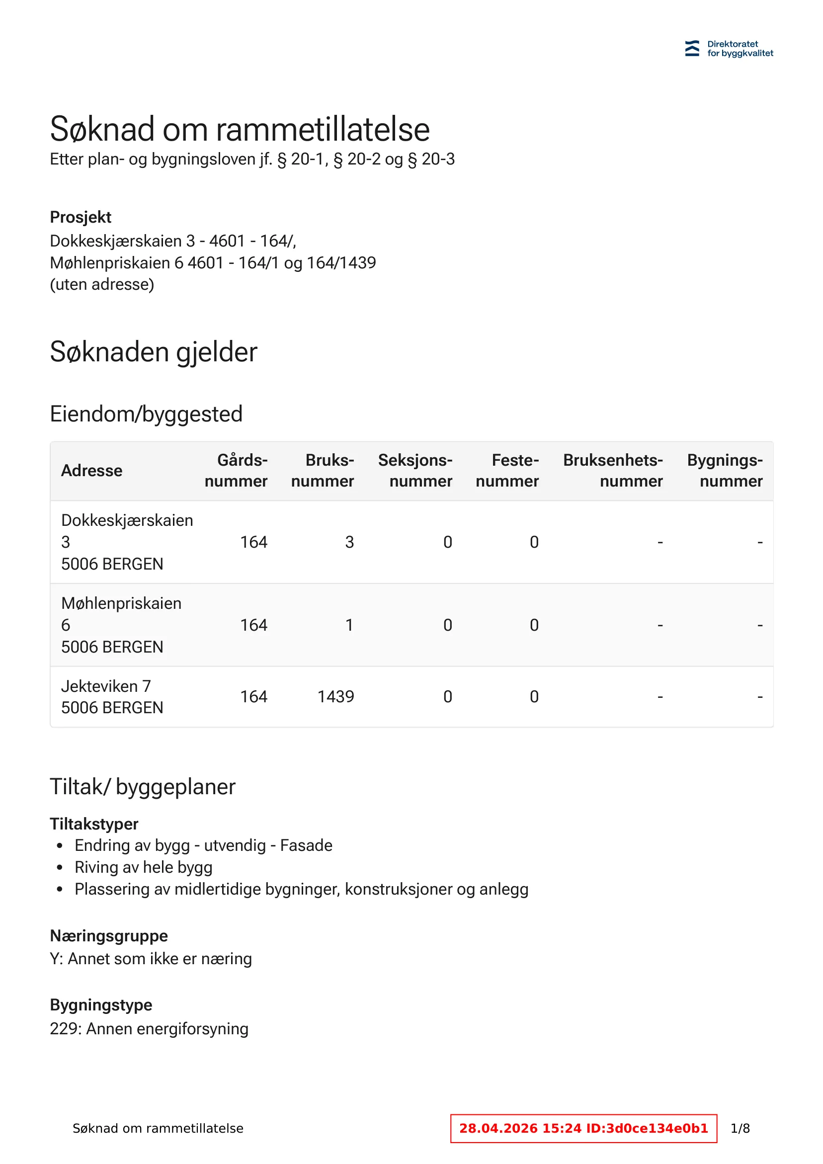 Søknad om rammetillatelse