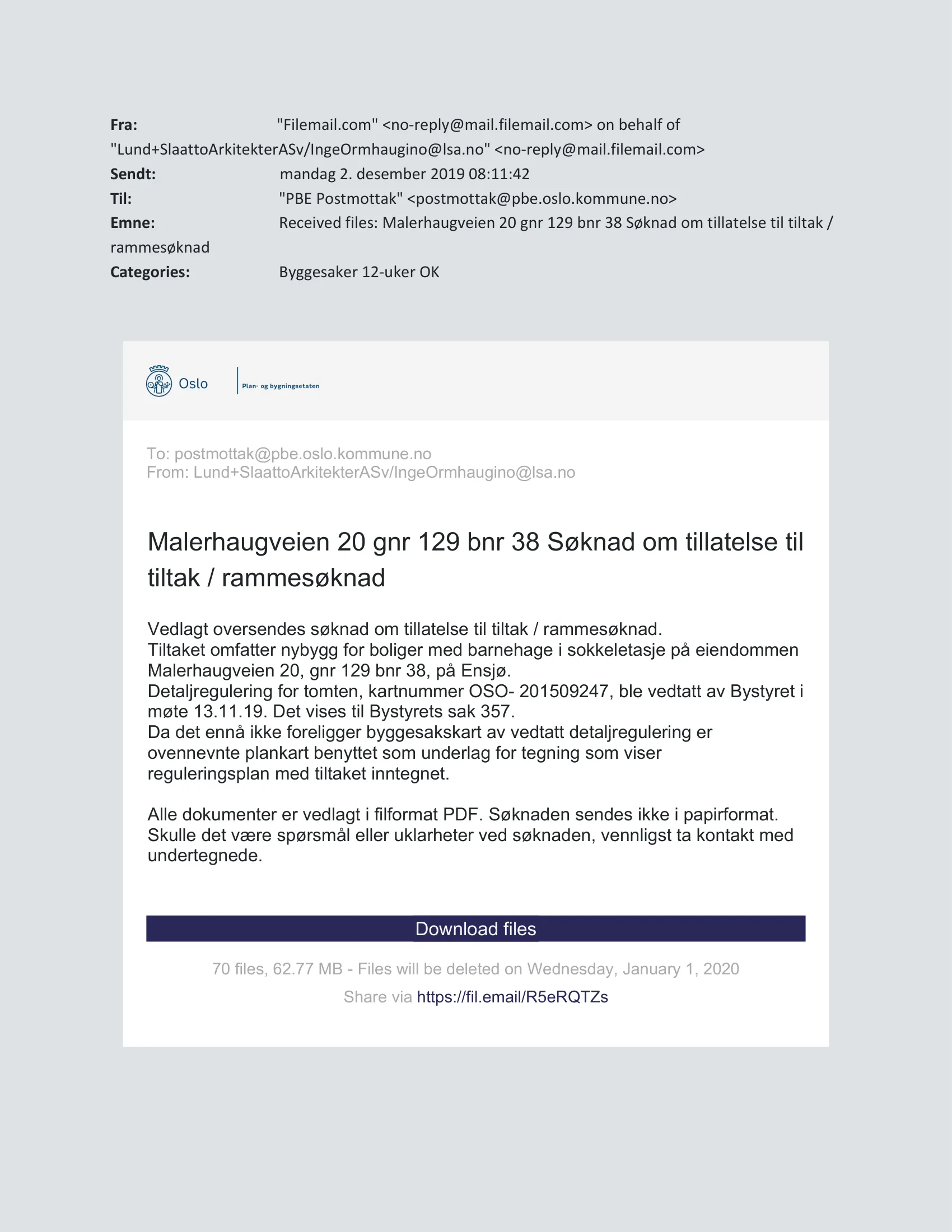 Søknad om rammetillatelse